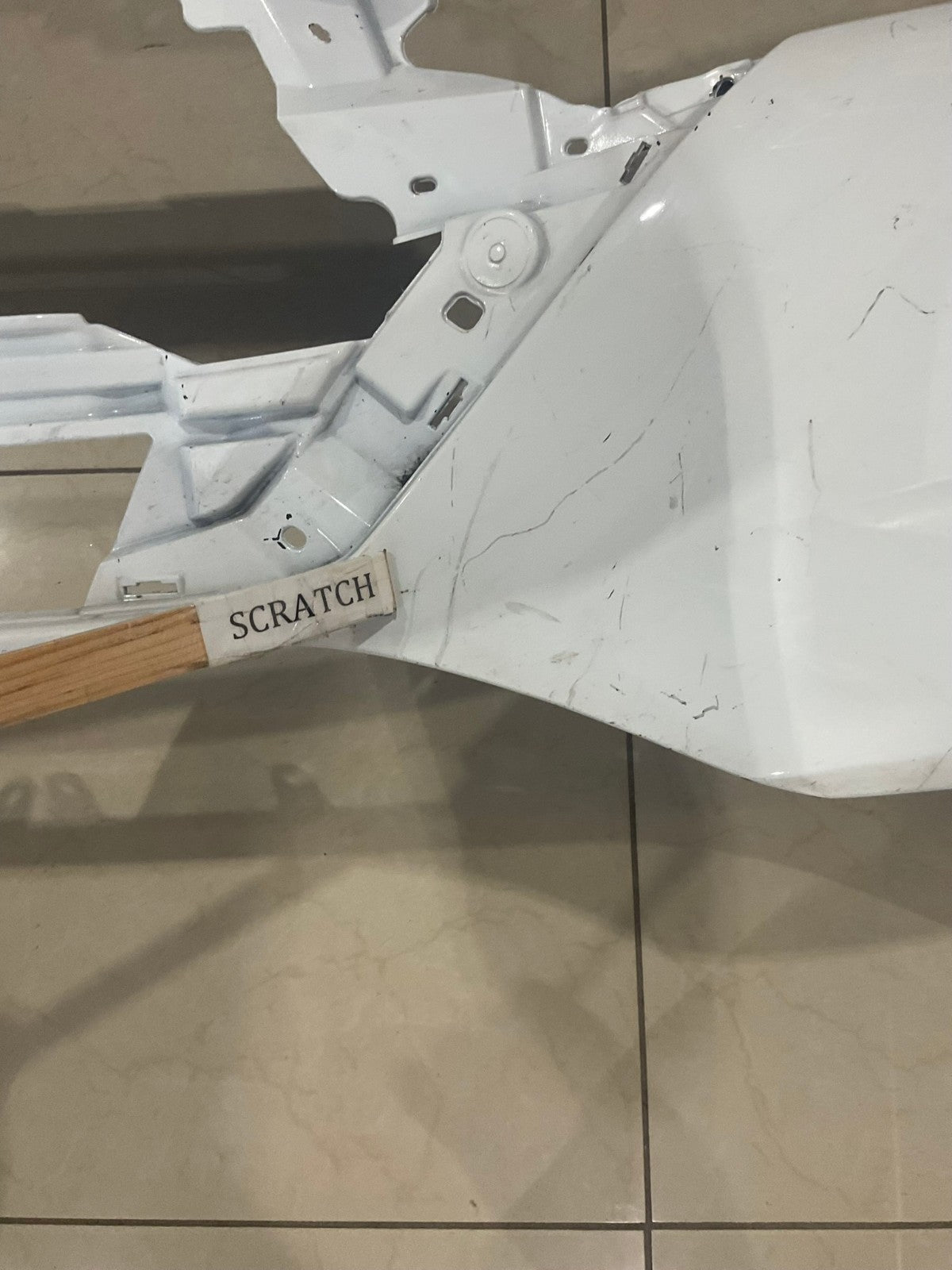 Front Upper Bumper Cover White Nissan Sentra 2024 62022+6ly0h OEM