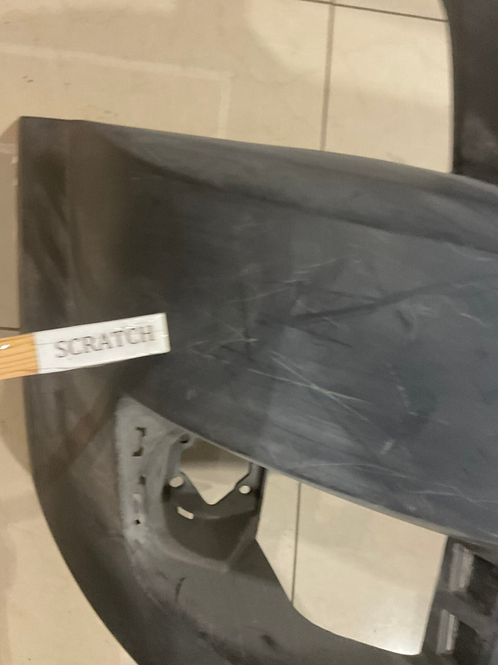Front Bumper Cover Black Dodge OEM
