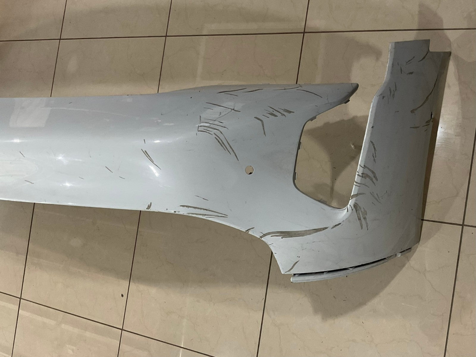 Front Bumper Cover White Porsche Taycan 2020 2021 2022 9J1+807+221 OEM