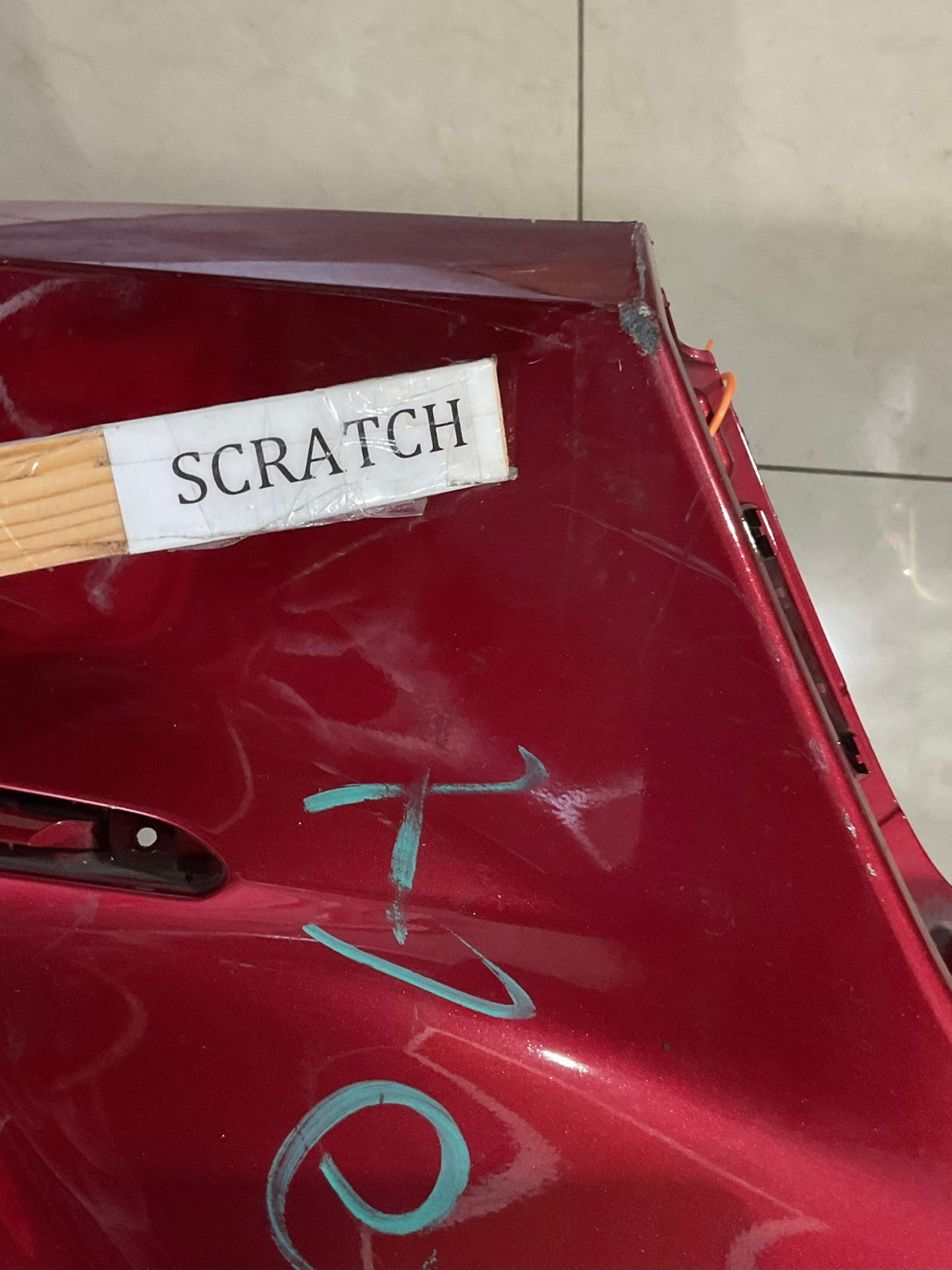 Front Upper Bumper Cover Red Honda Pilot 2023-2024 71101+T90+A000 OEM