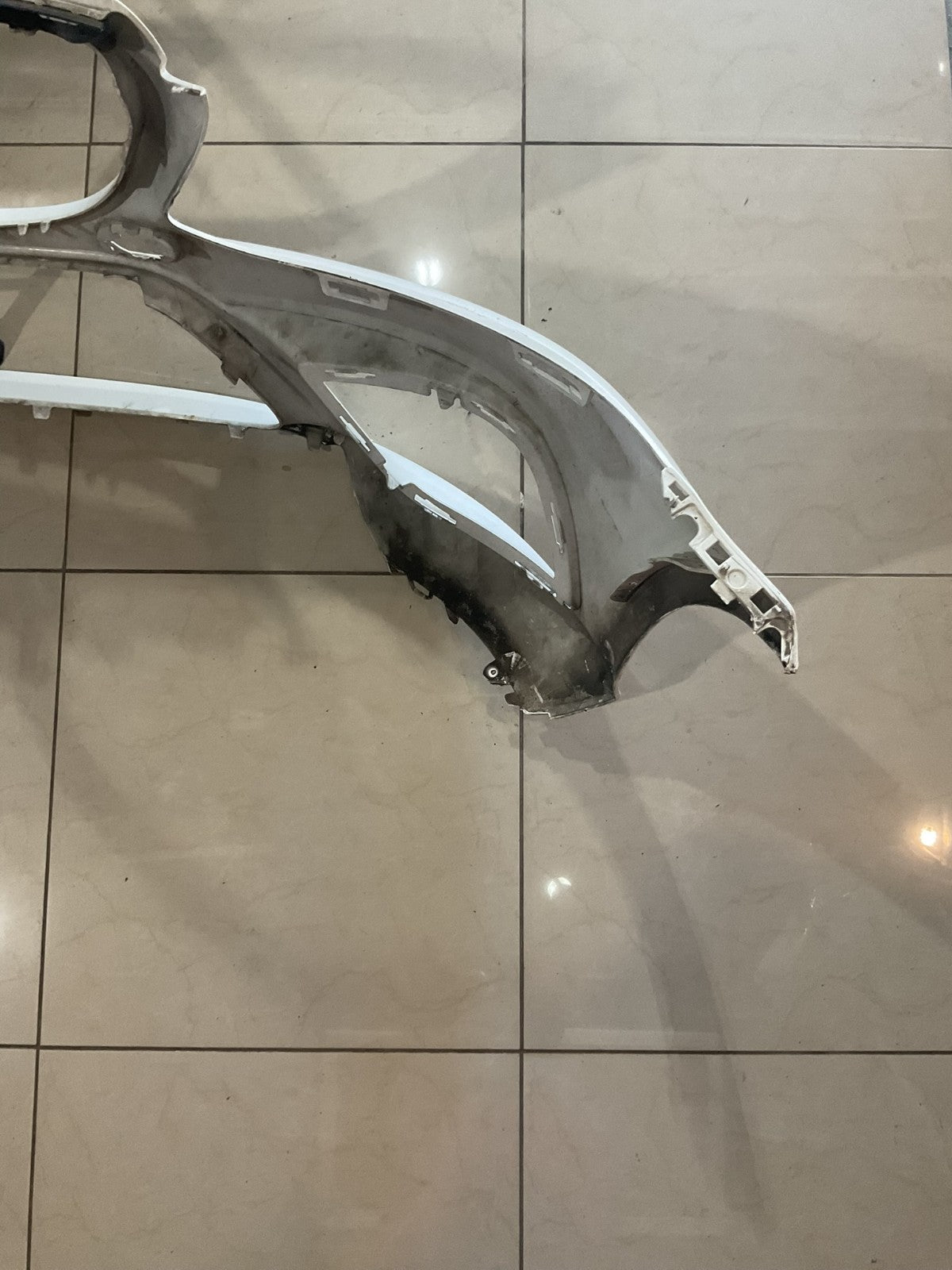 Front Bumper Cover White 2019-2021 Mercedes Benz C-Class W205 a205+885+19+01 OEM