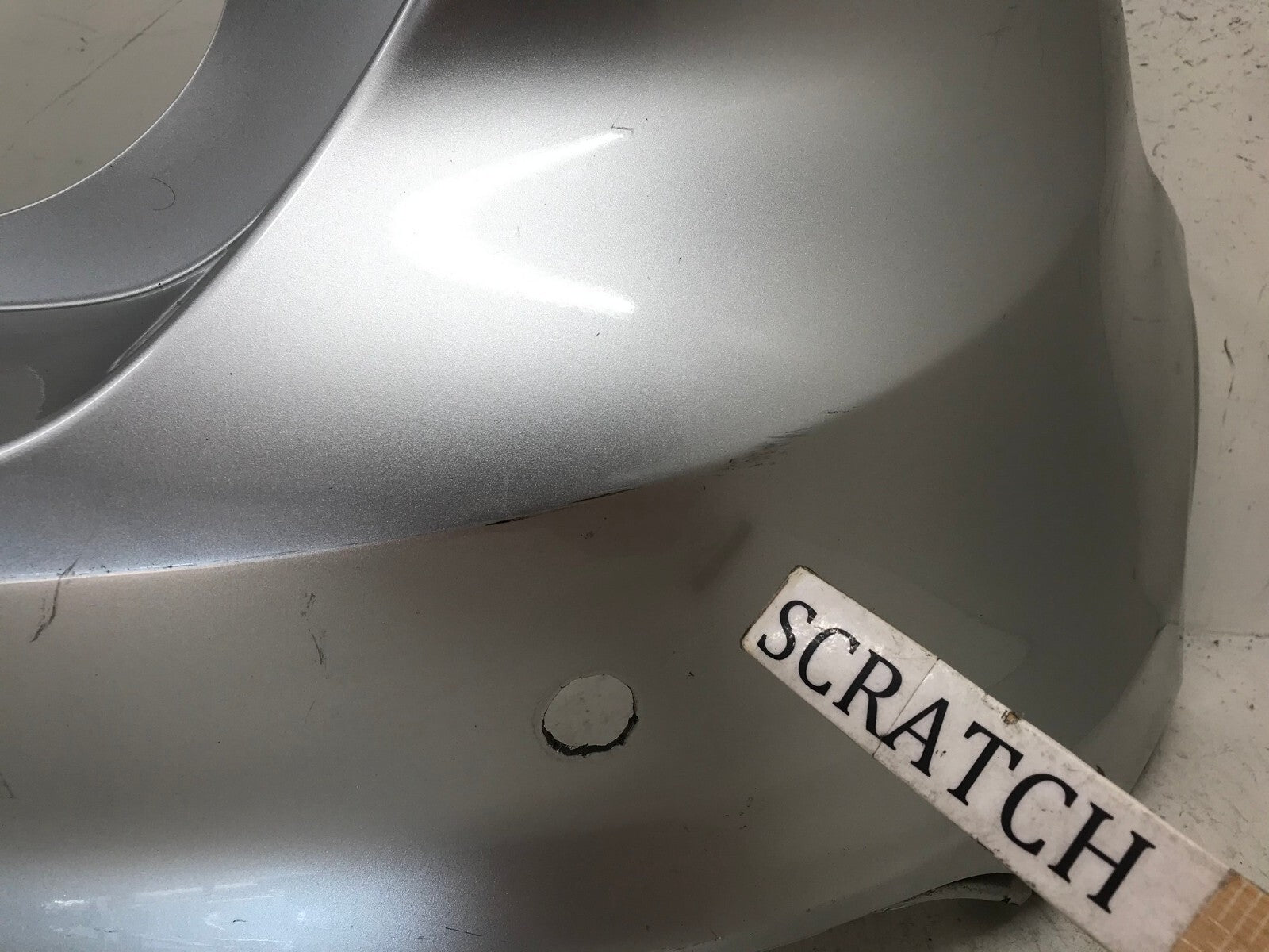 Rear Bumper Cover Silver 2012-2014 Ford Focus Hatchback BM5Z17K835CBPTM OEM