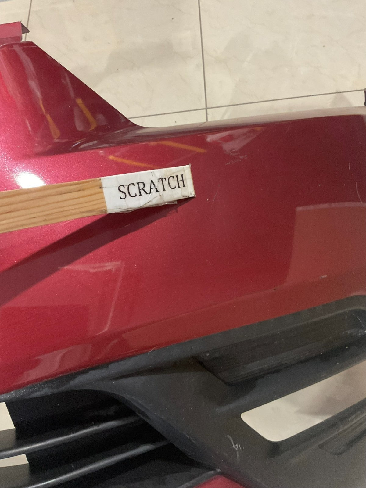 Front Bumper Cover Red 2018-2019 Nissan Kicks S/SV 62022+5rb0h OEM