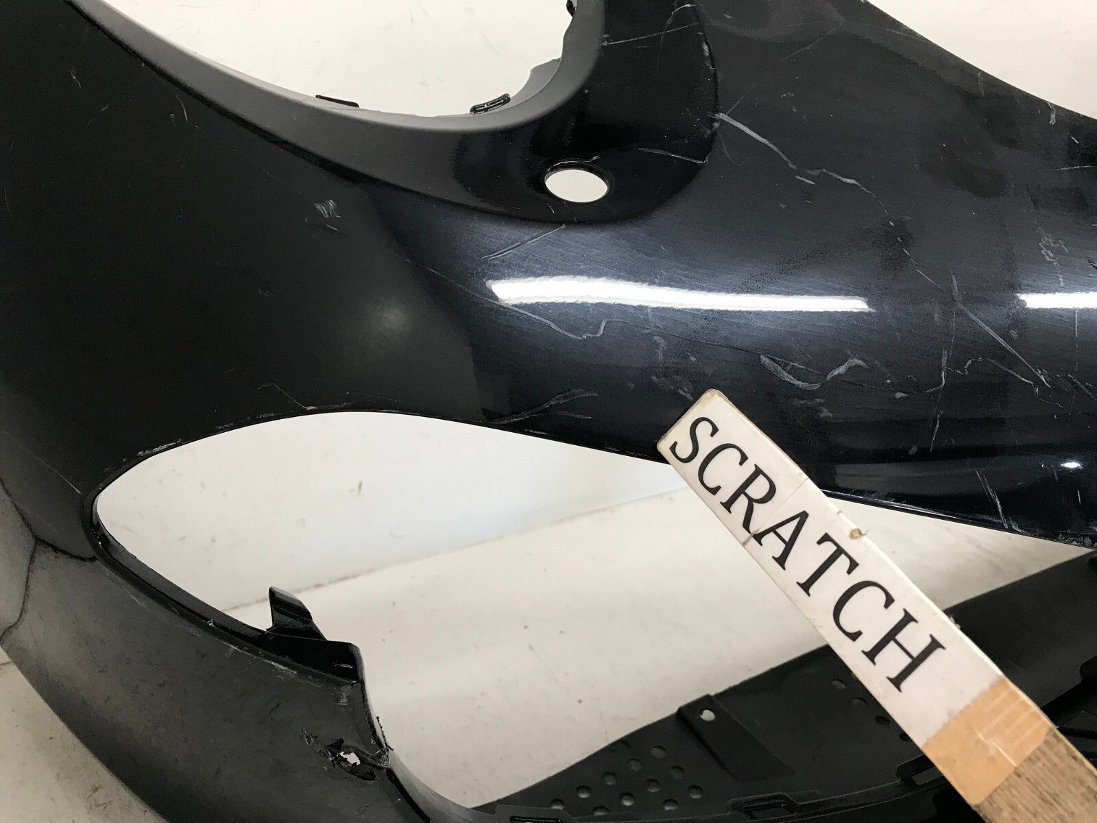 Front Bumper Cover Black Porche 911 Carrera 2012 2016 w/Sensor Holes OEM