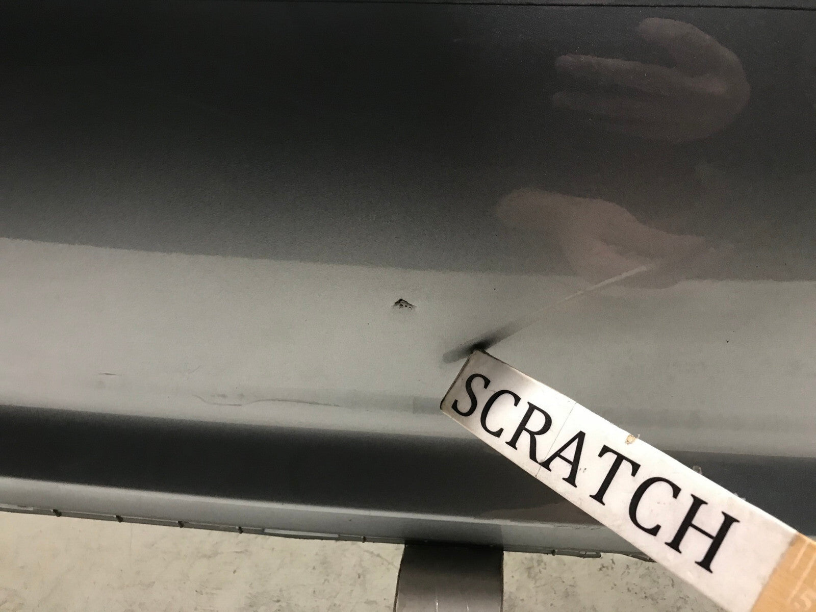 Rear Bumper Cover Silver Hyundai Sonata SE/ECO/Sport 15-2017 w/Sensor Holes OEM