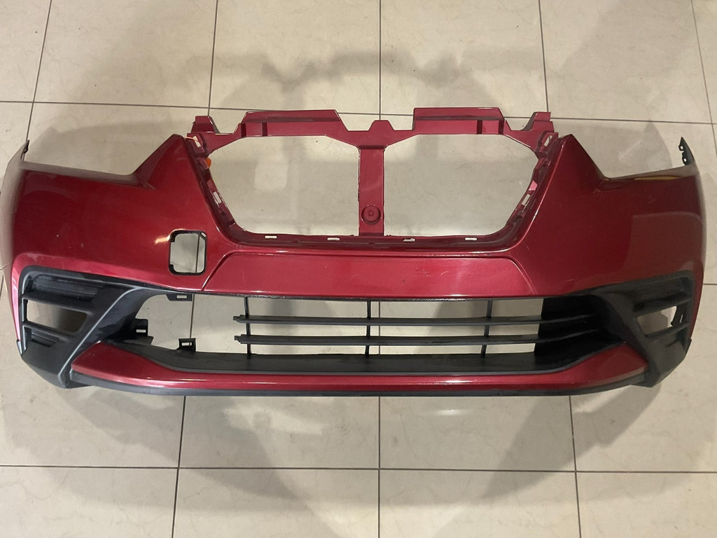 Front Bumper Cover Red 2018-2019 Nissan Kicks S/SV 62022+5rb0h OEM