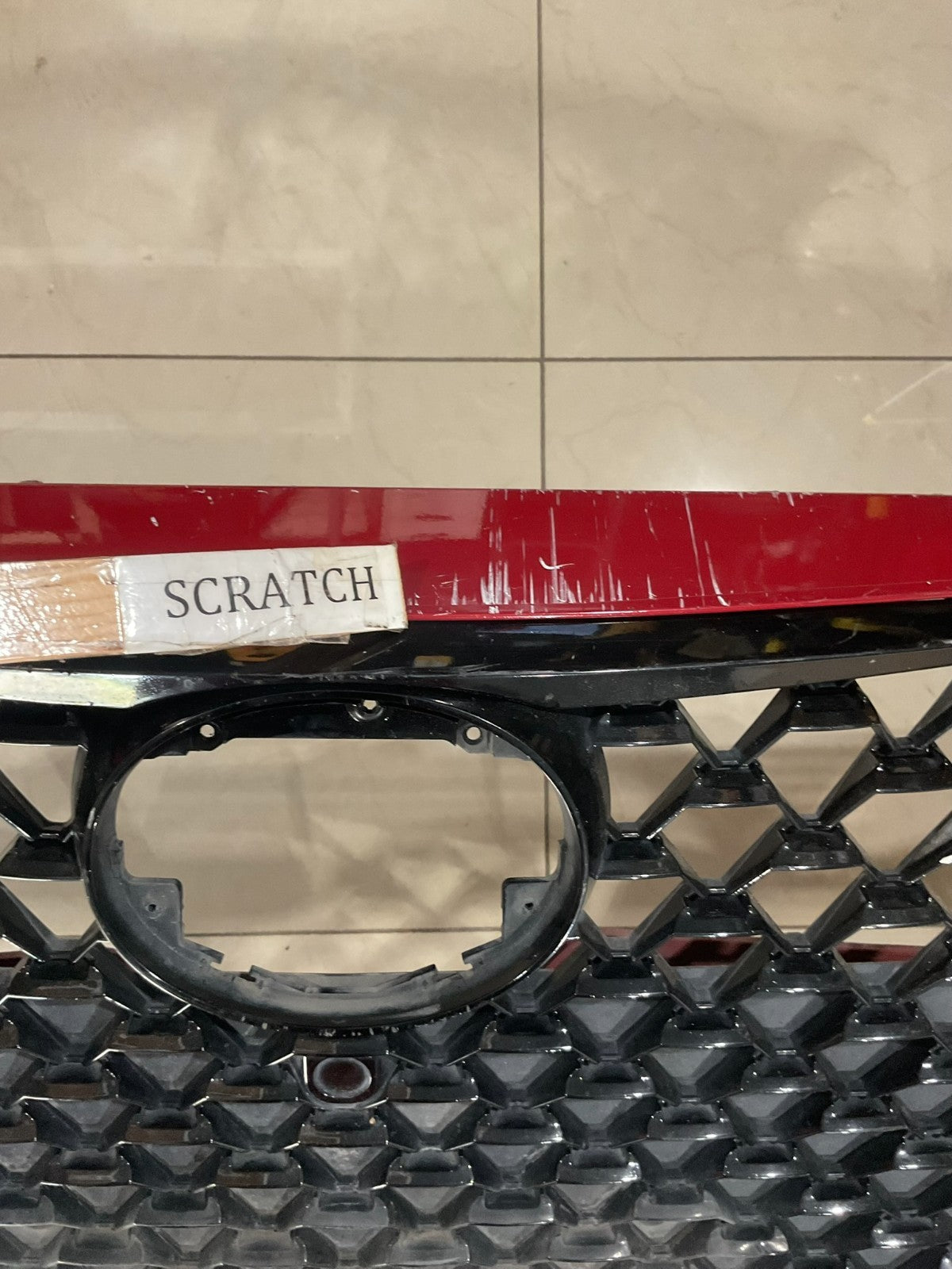 Front Bumper Cover Red Toyota Avalon Base Touring 4X7 2019 52119+07090 OEM