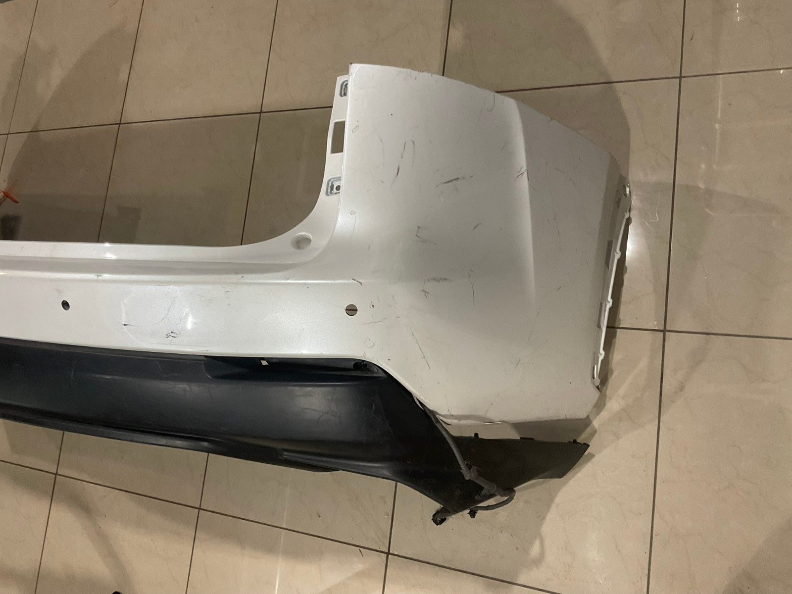 Rear Bumper Cover White Lexus NX300 2018-21 52169-78030 OEM