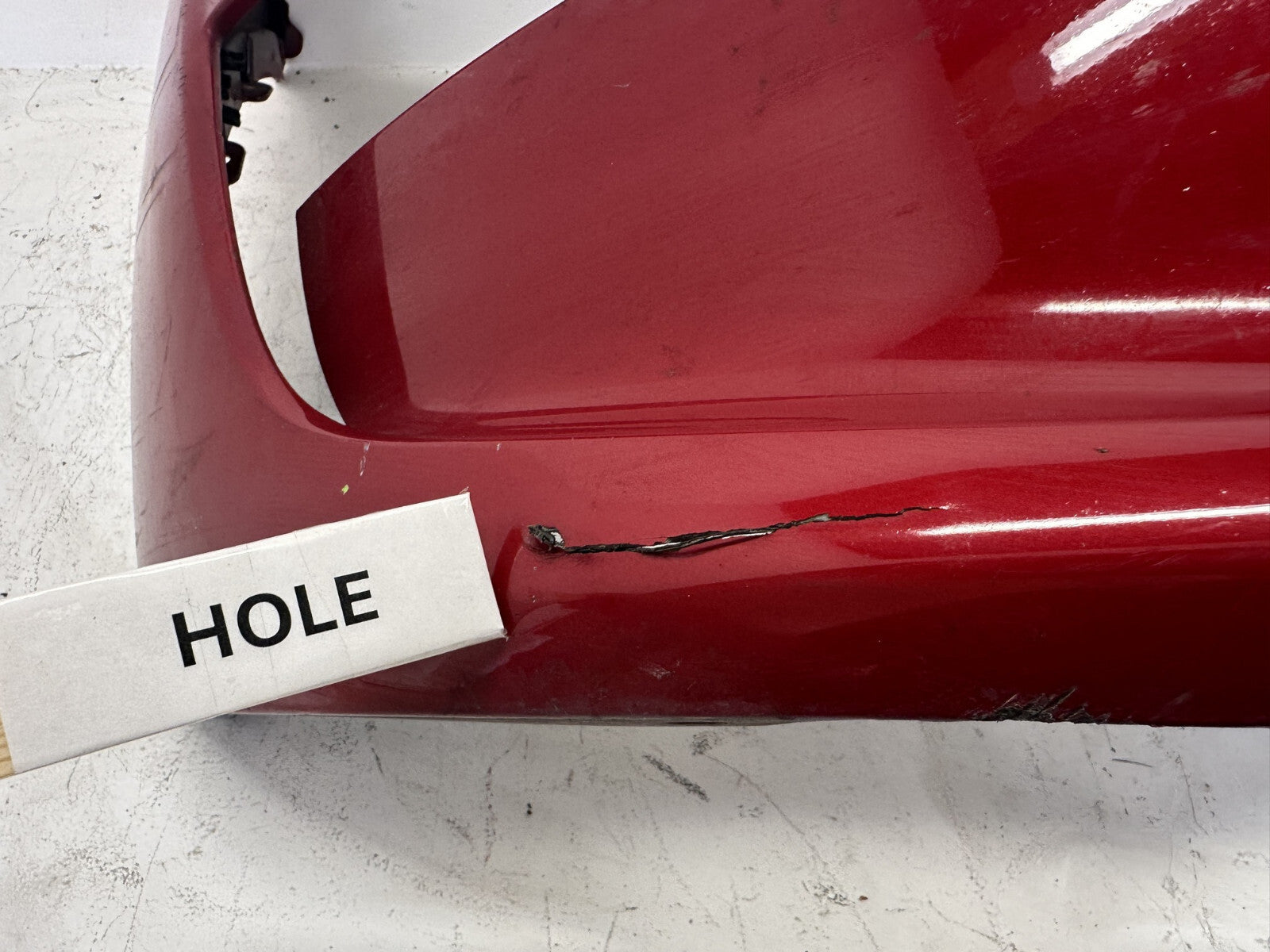 Front Bumper Cover Red 2020-2021 Tesla Model Y W/Sensor Holes 1493745-00-A OEM
