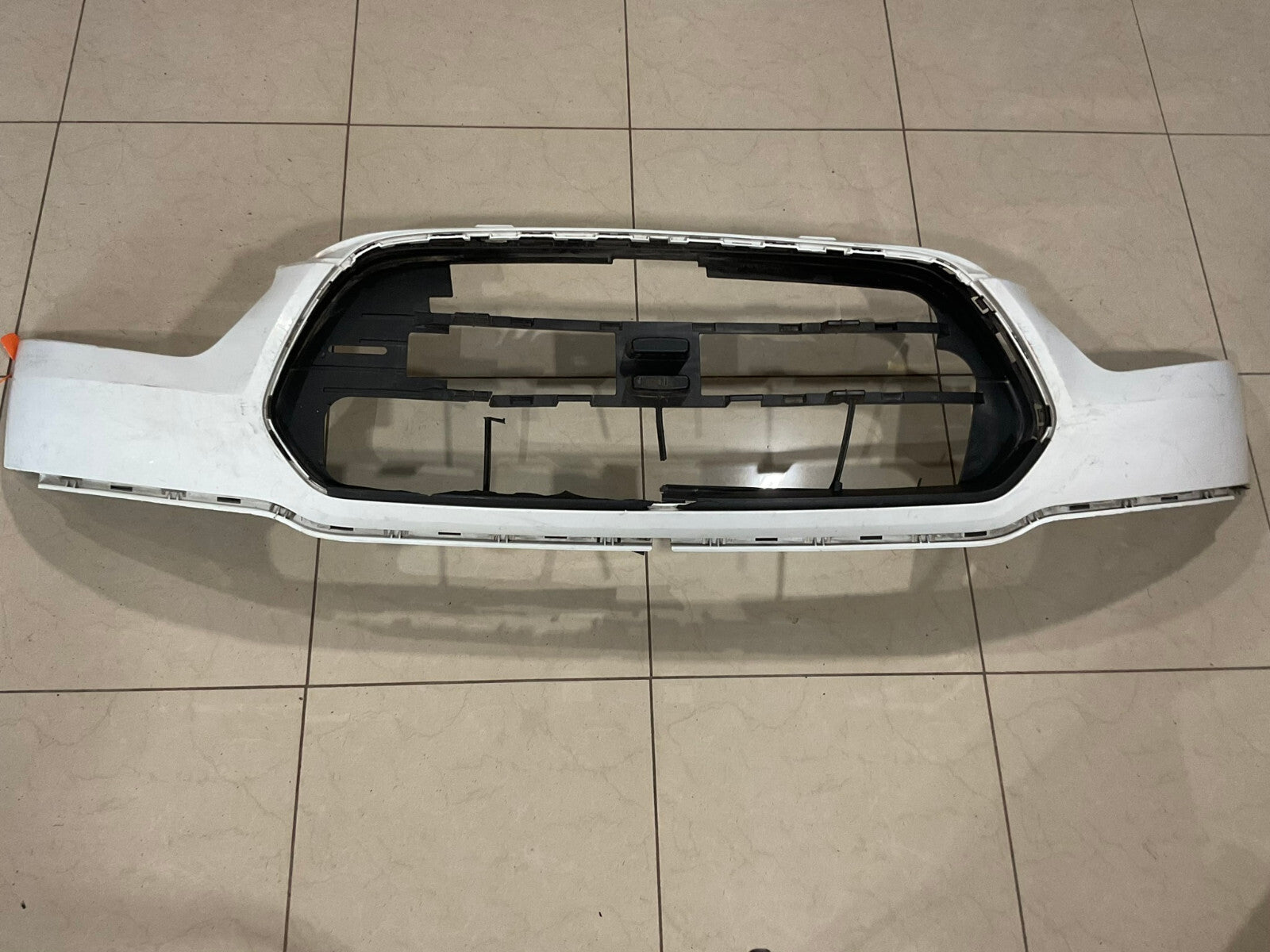Front Upper Bumper Cover White/Black 15-19 Ford Transit-150 CK4117C778 OEM