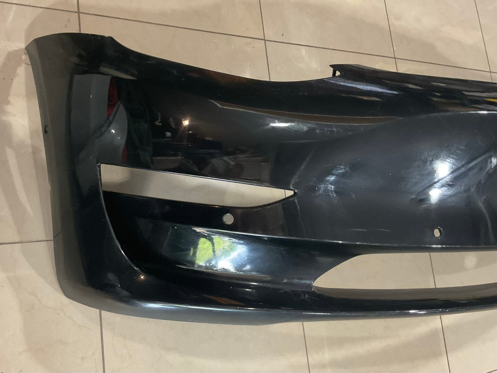 Front Bumper Cover Black 2017-2020 For Tesla Model 3 CAPA