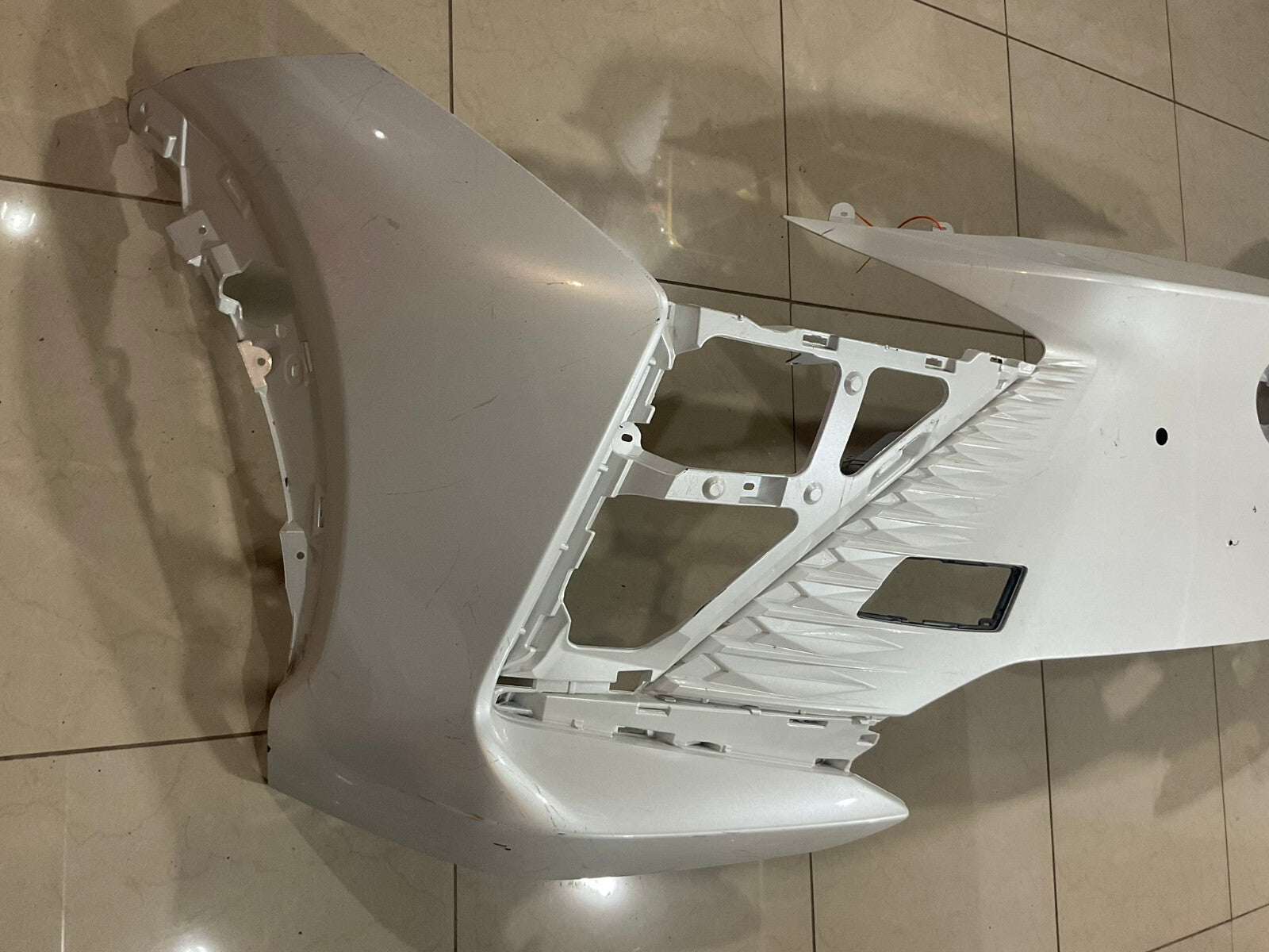 Front Bumper Cover White 2023-2024 Lexus RZ 52119+46130 OEM