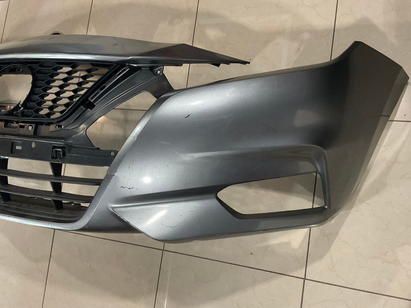 Front Bumper Cover Grey 2020-2021 Nissan Versa 62022+5EE0H OEM