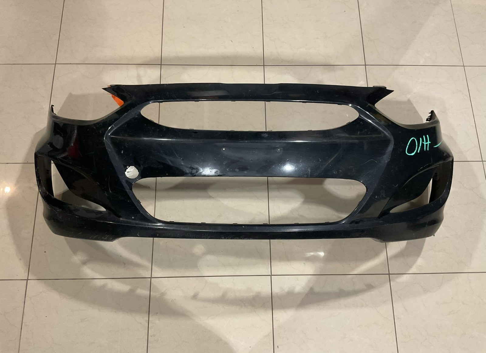 Front Bumper Cover Black 2014-2017 Hyundai Accent 86511+1r010 OEM