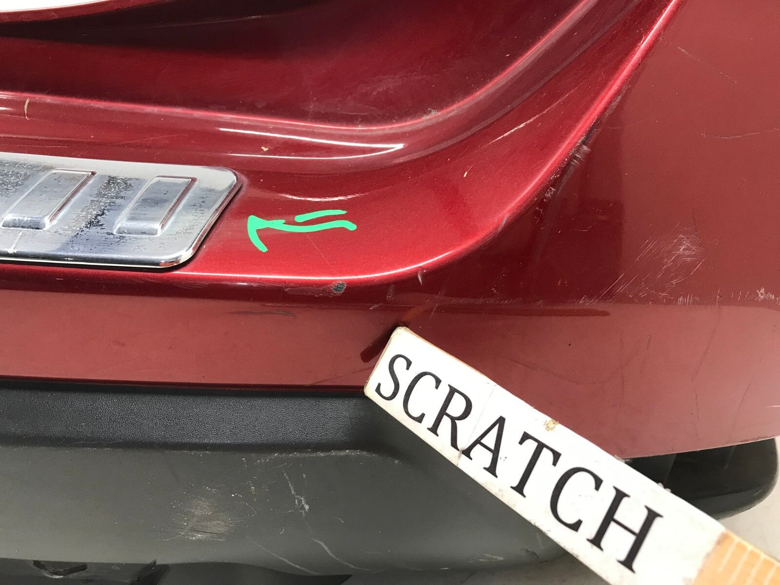 Rear Bumper Cover Red Nissan Rogue S SL SV SV Hybrid 17 18 85022-6FL0H OEM