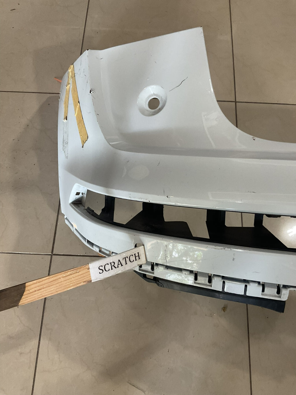 Rear Bumper Cover White 2018 2019 2020 Audi Q5 S Line SQ5 80A+807+385+F OEM