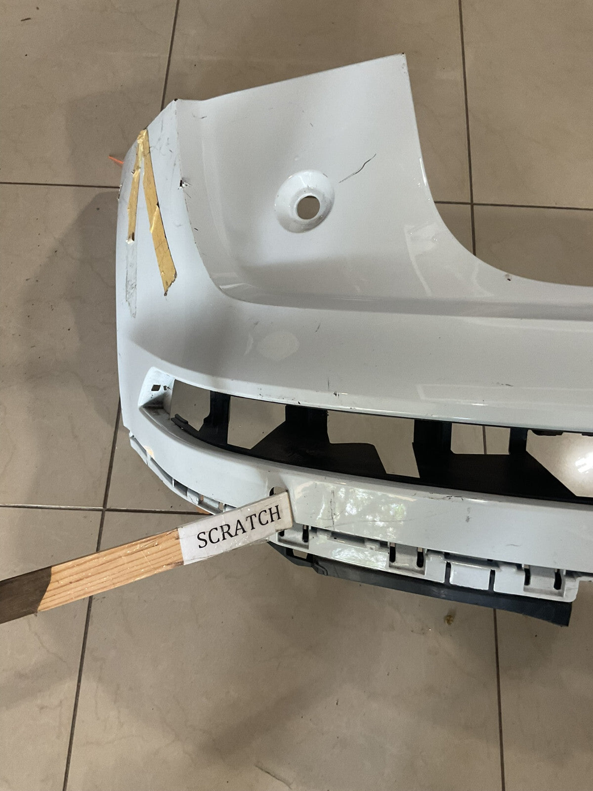 Rear Bumper Cover White 2018 2019 2020 Audi Q5 S Line SQ5 80A+807+385+F OEM