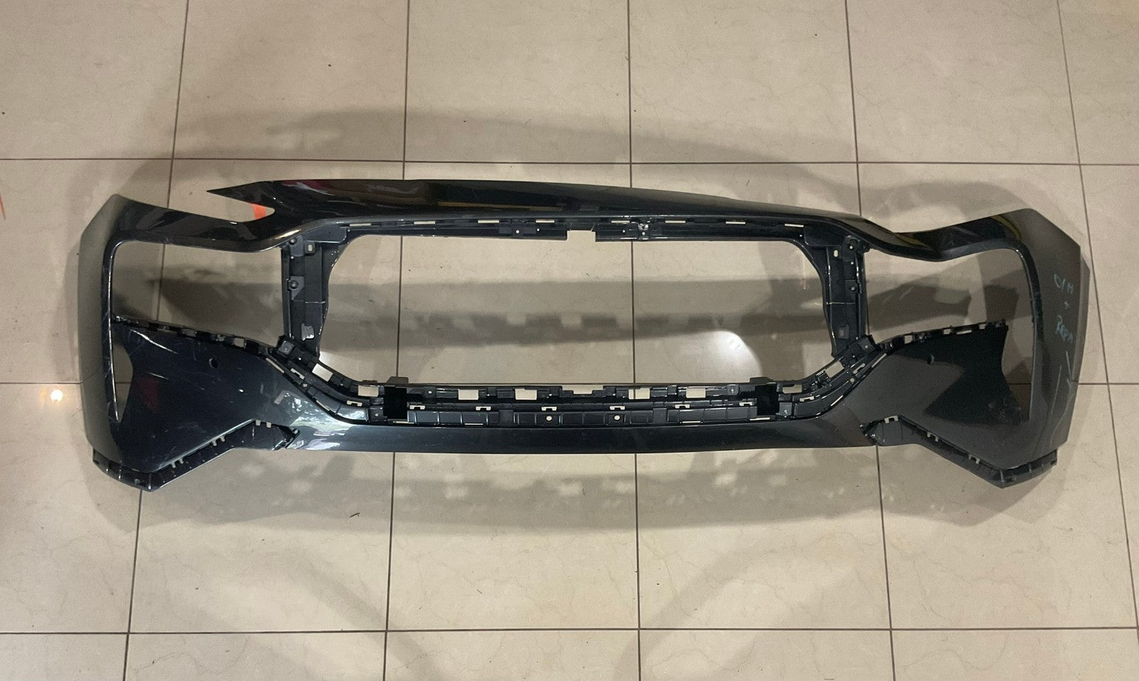 Front Bumper Cover Dark Grey Hyundai Santa Fe 2021 2022 2023 86511+S2500 OEM