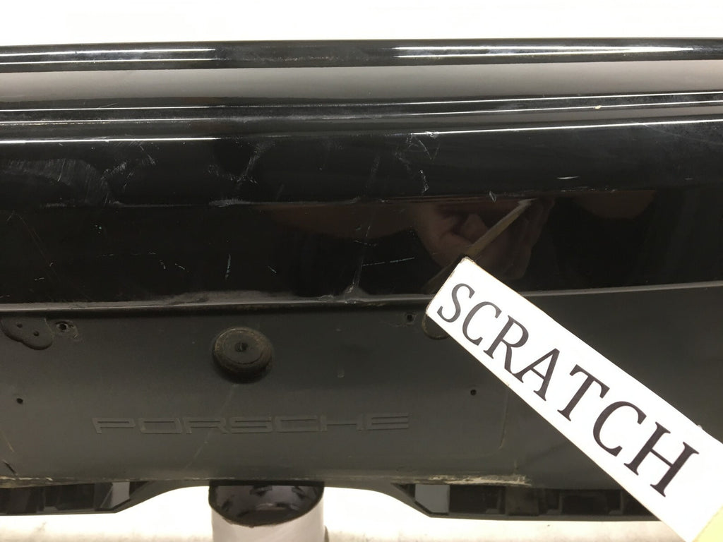 Rear Bumper Cover Porsche Macan Turbo Sport Design w/Sensor Holes 2015-2017 OEM3