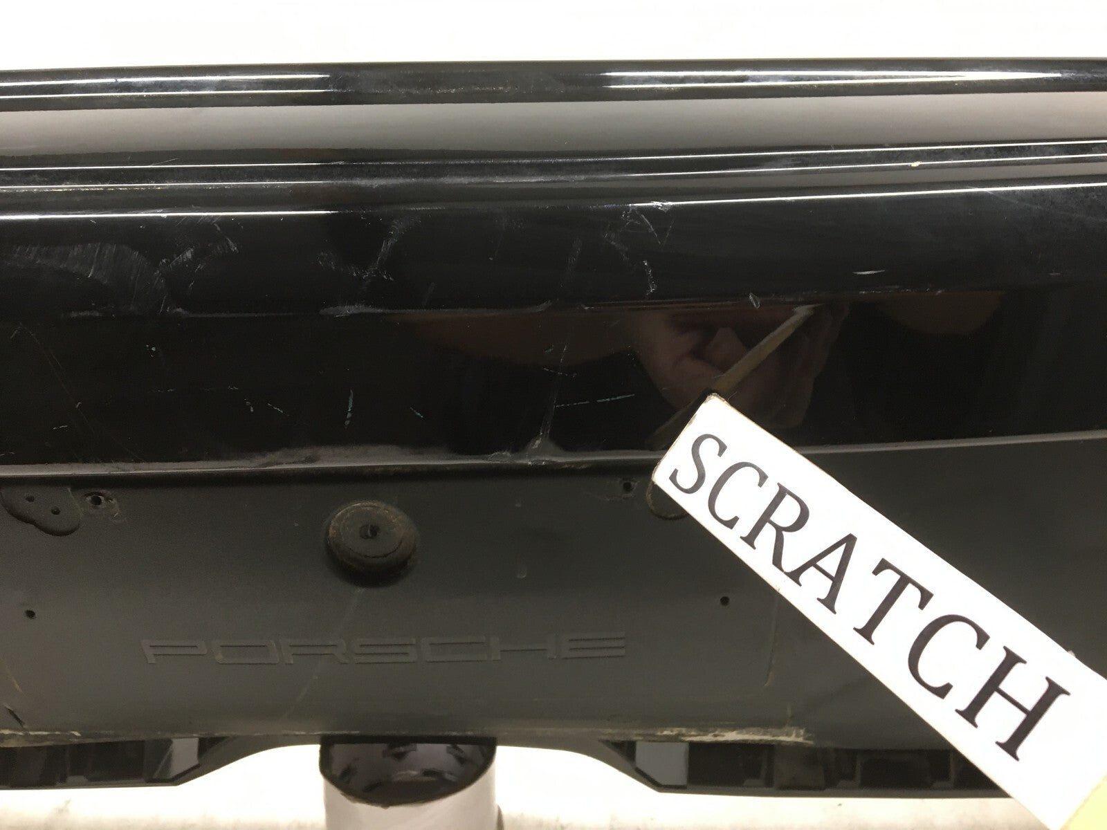 Rear Bumper Cover Porsche Macan Turbo Sport Design w/Sensor Holes 2015-2017 OEM3