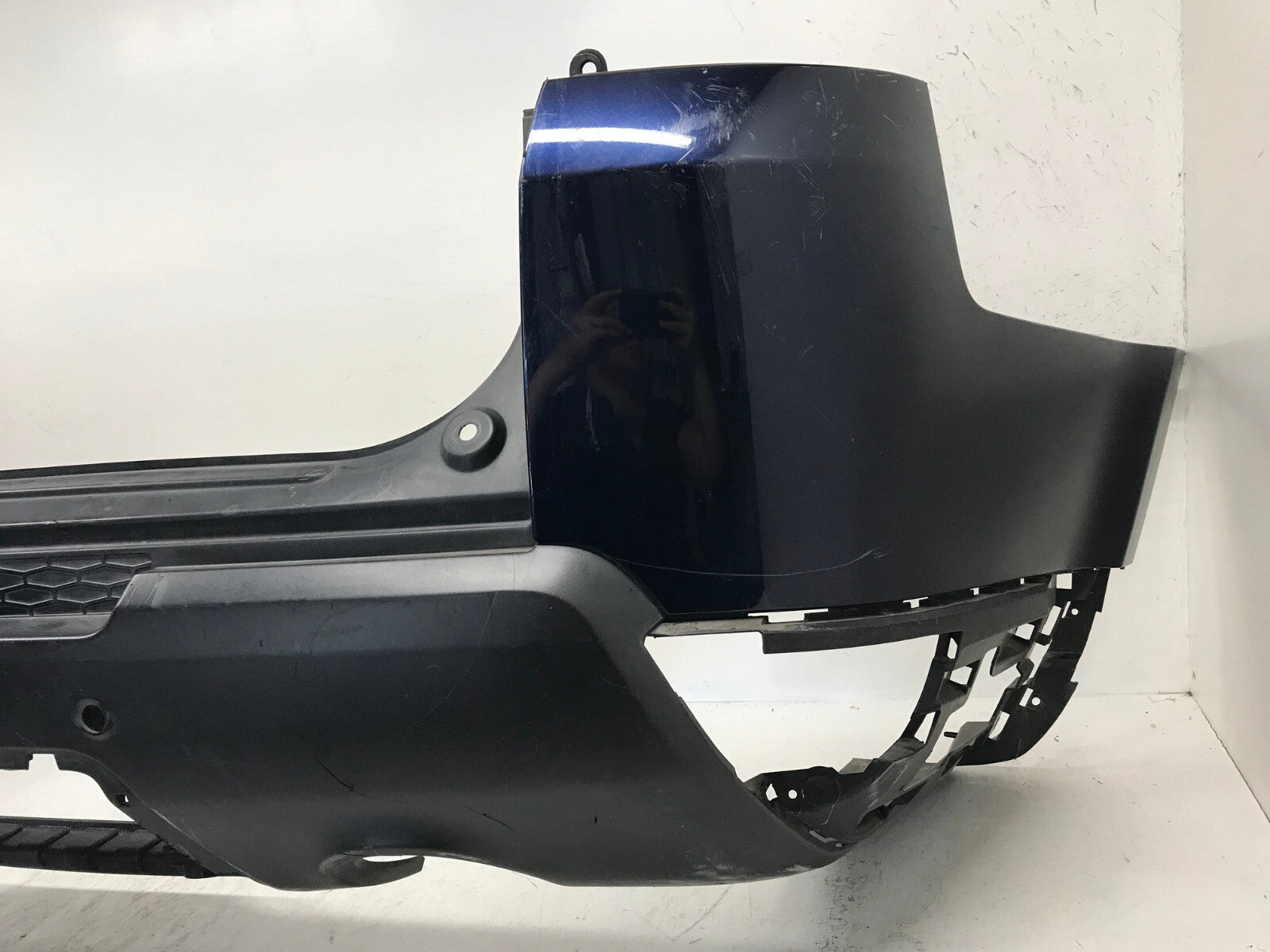 Rear Bumper LOCAL Land Range Rover Sport Base/SE/HSE w/Sens Holes Blue 14-17 OEM