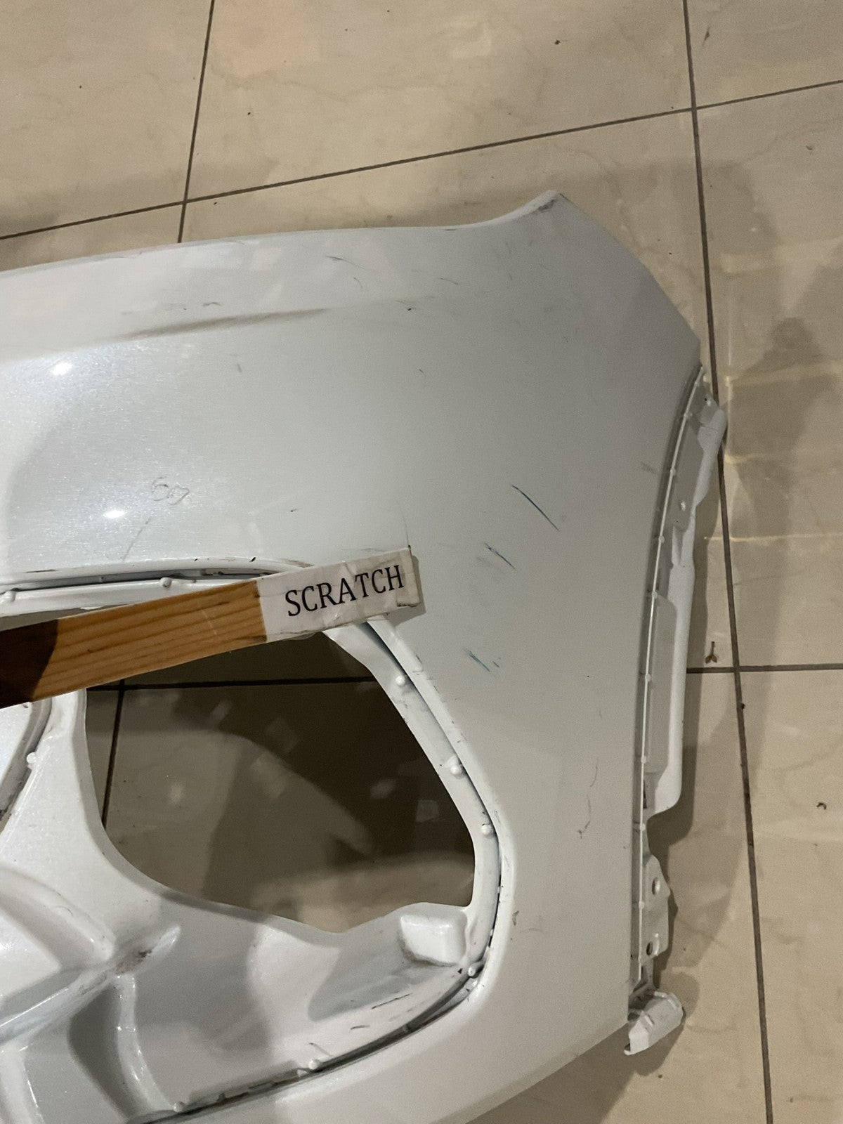 Front Bumper Cover White 2023 2024 2025 Honda HR-V LX / Sport CAPA
