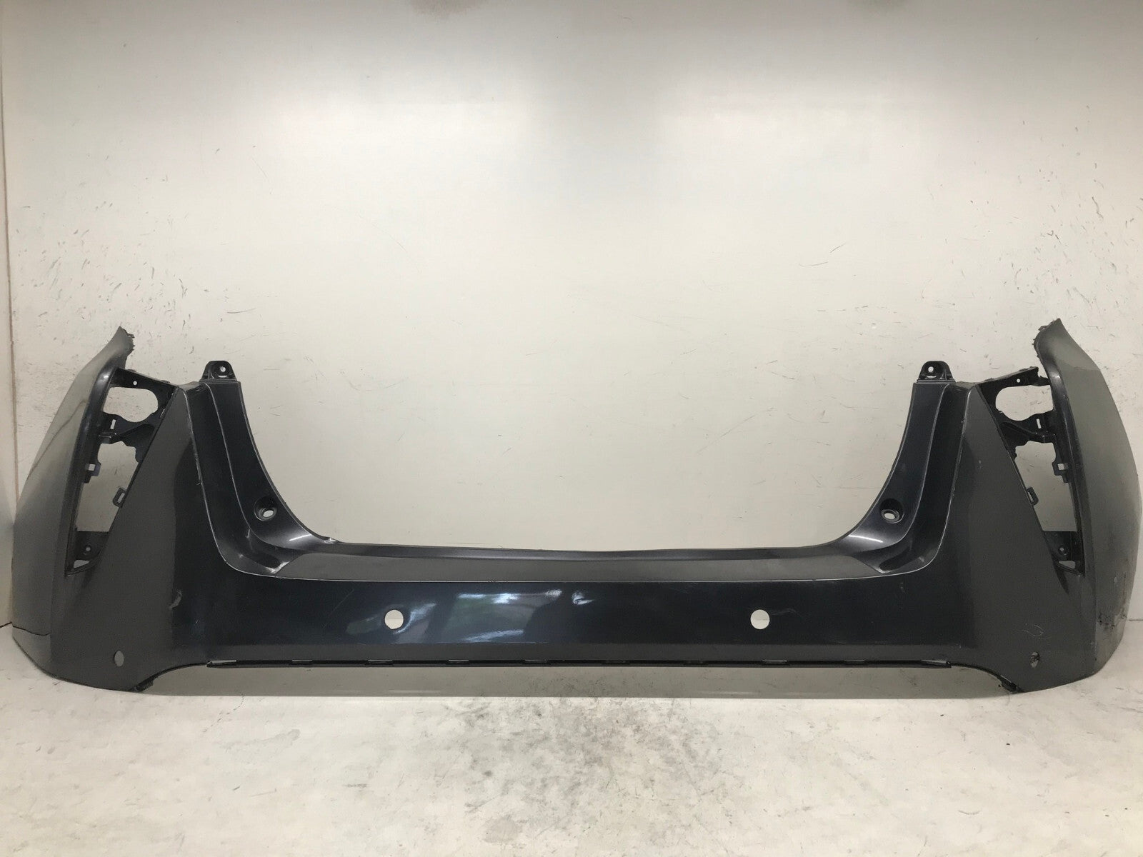 Rear Bumper Cover Gray Toyota Prius Two Three Four Eco 16-18 w/Sensor Holes OEM