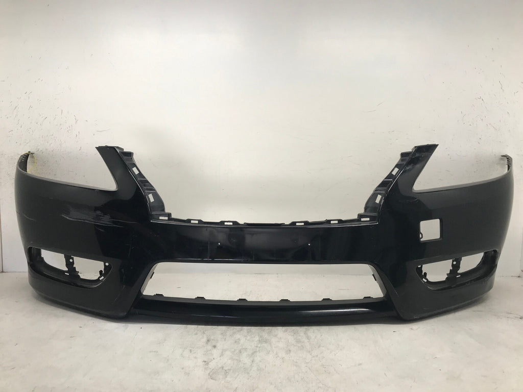 Front Bumper Cover Black Nissan Sentra 2013-2015 62022-3SH0H OEM