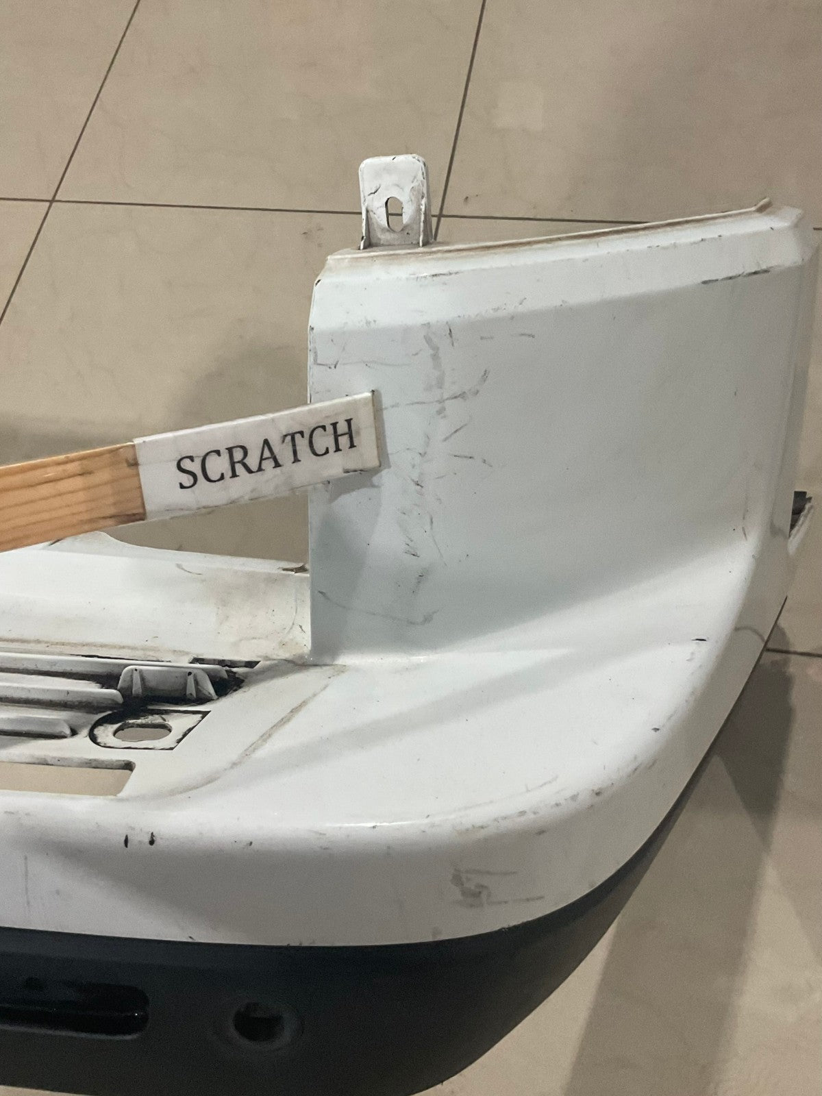 Rear Bumper Cover White Land Rover LR3 HSE SE 2005-2008 9H2217D822 OEM