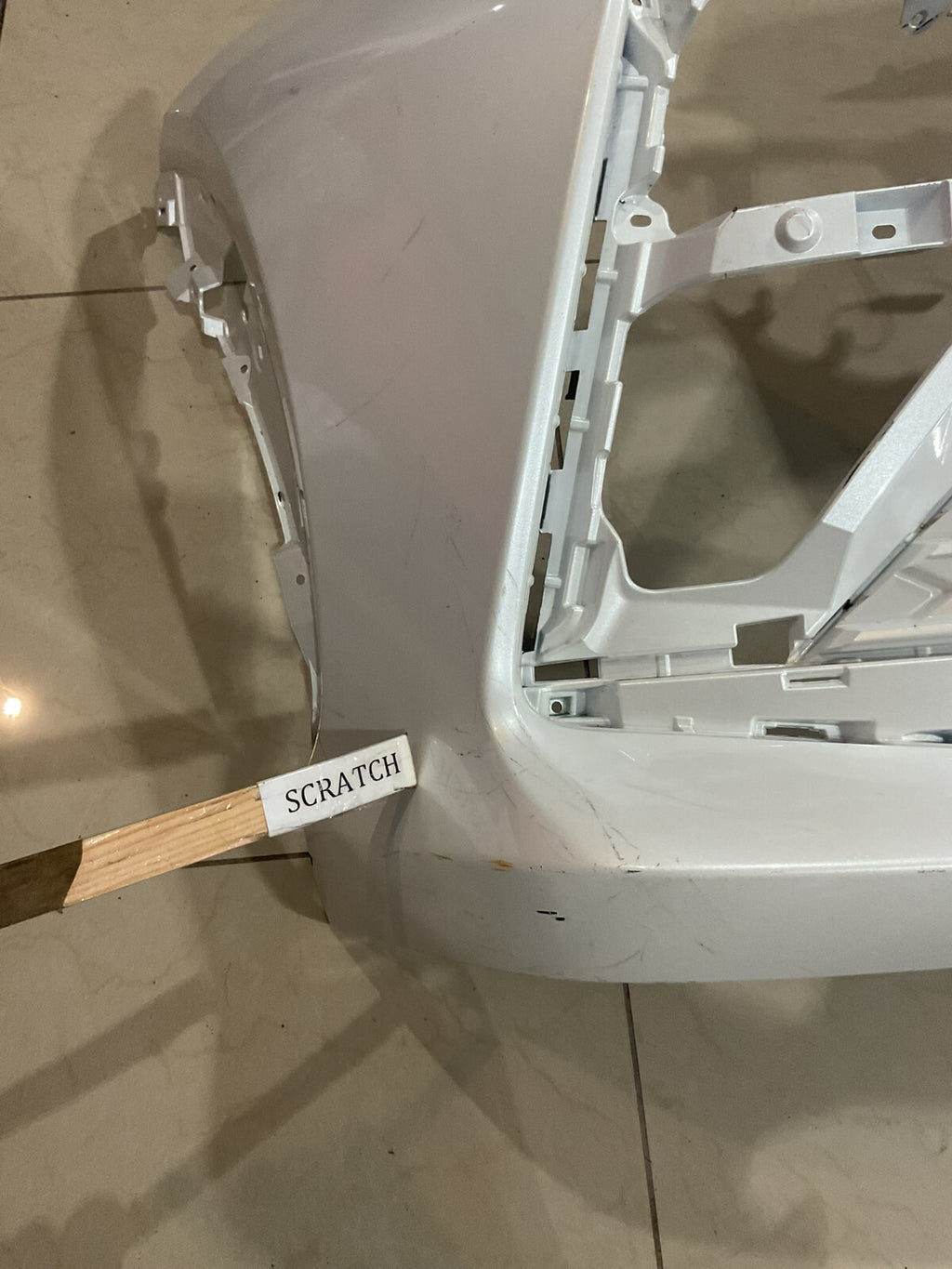 Front Bumper Cover White 2023-2024 Lexus RZ 52119+46130 OEM