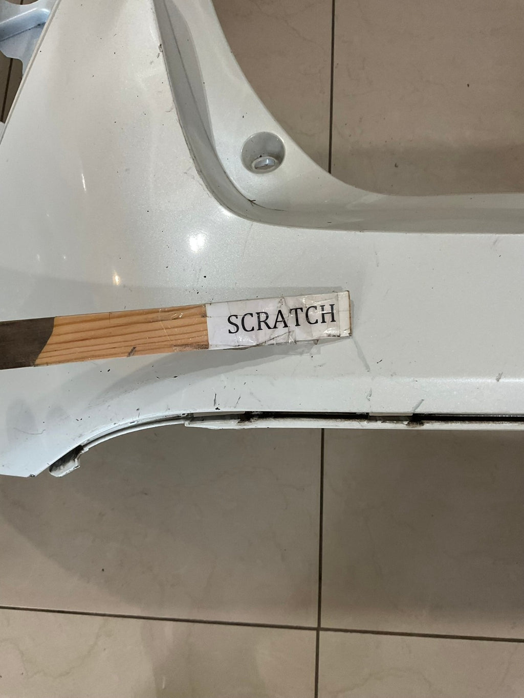 Rear Bumper Cover White Toyota Prius Two Three Four 16-18 52159+47110 OEM