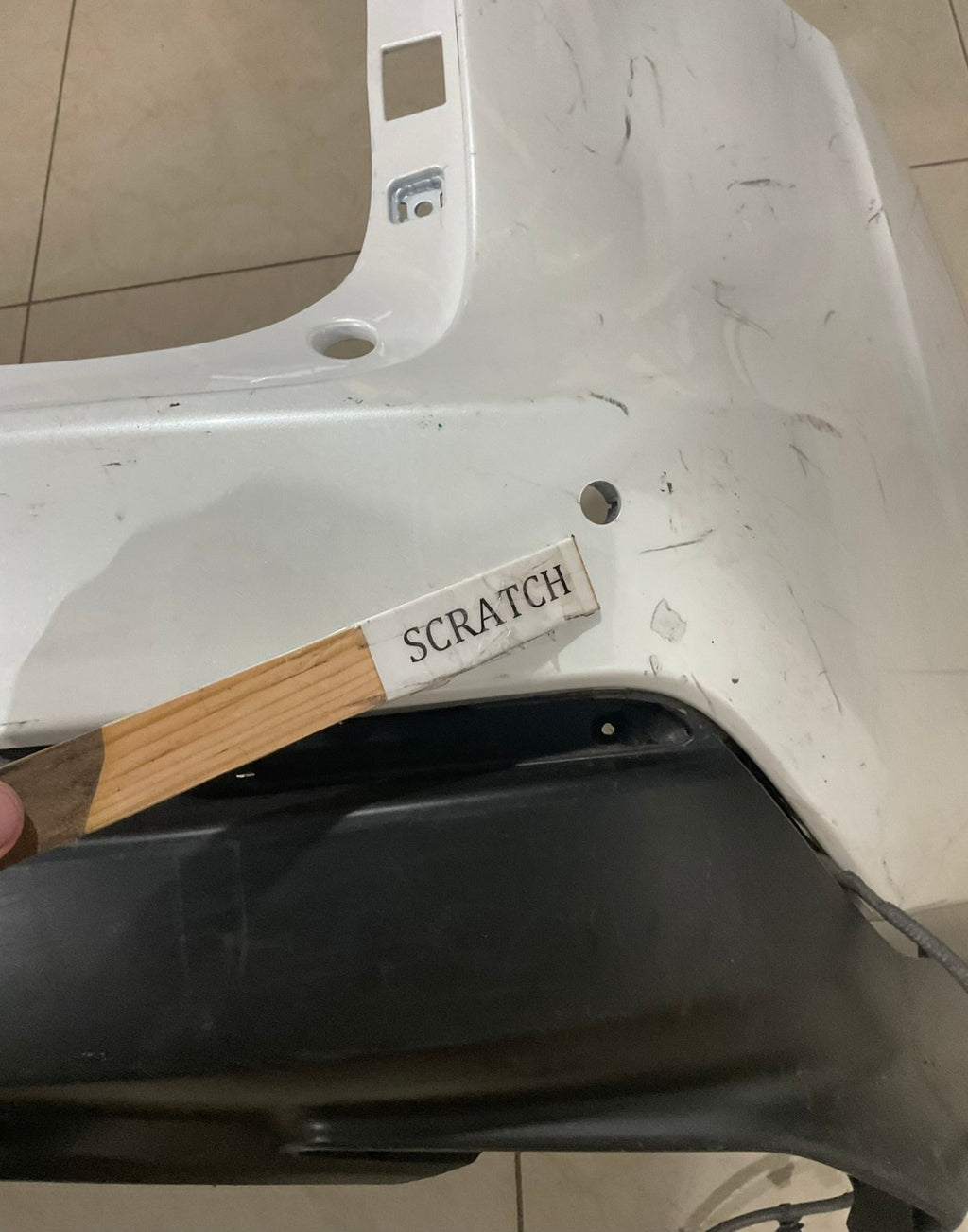 Rear Bumper Cover White Lexus NX300 2018-21 52169-78030 OEM