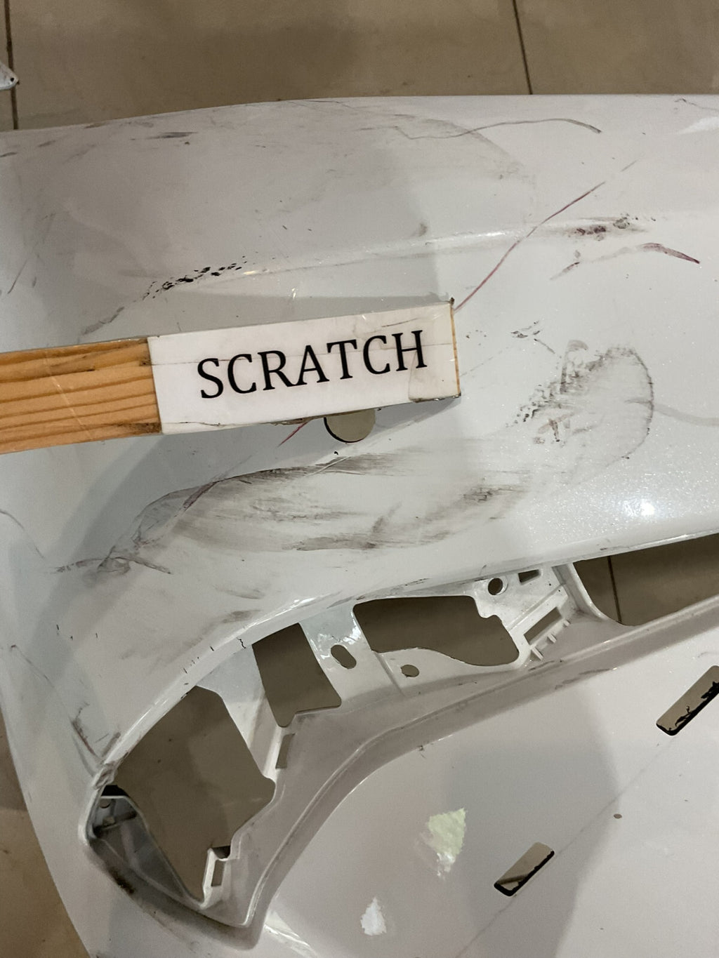 Front Bumper Cover White Lexus ES350 Base 2019 52119-06J00 OEM