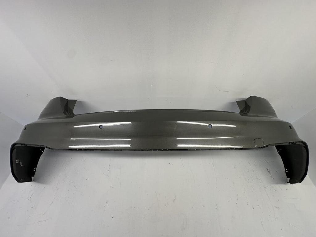 Rear Bumper Cover Grey 20-23 Audi S4 w/Sensor Holes 8W5807067LGRU OEM