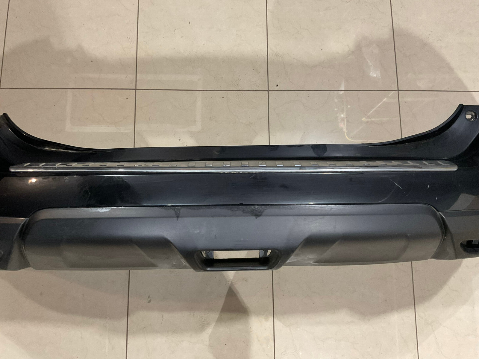 Rear Bumper Cover Black Nissan Rogue S SL SV 2014-16 85022-5HA0A OEM