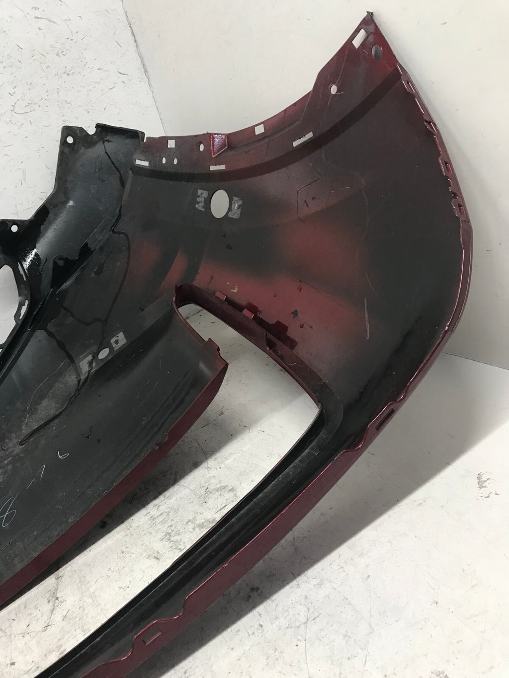 Front Bumper Cover Red 21-23 Nissan Rogue Sport S/SL/Platinum w/Sensor Holes OEM