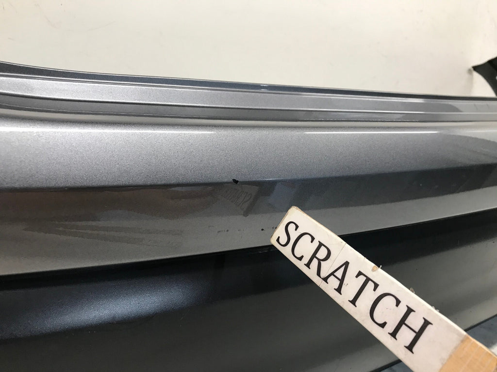 Rear Bumper Cover Gray Nissan Rogue Sport S/SL/SV 2017-2019 w/Sensor Holes OEM