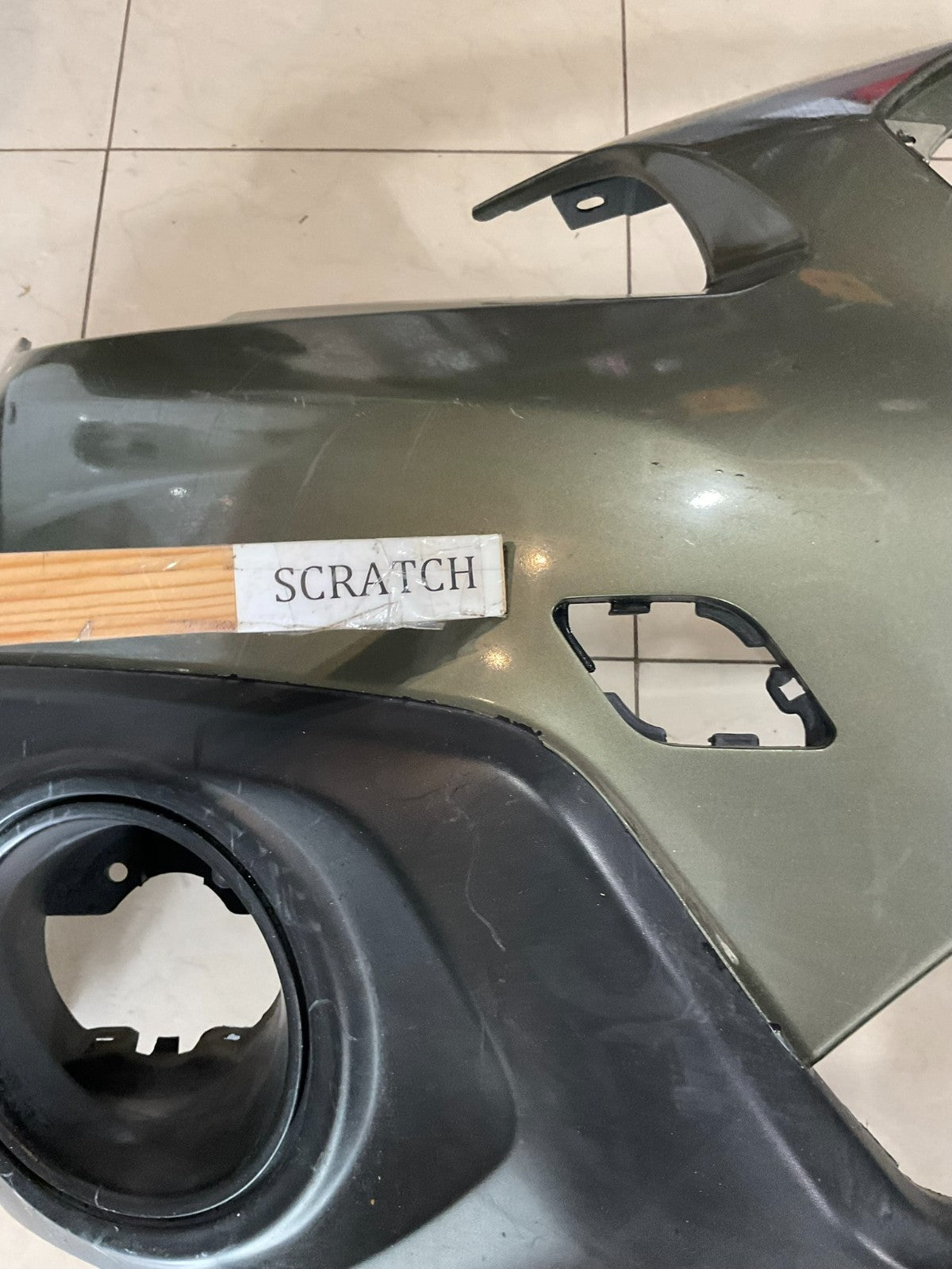 Front Bumper Cover Green 2015-2017 Subaru Outback CAPA