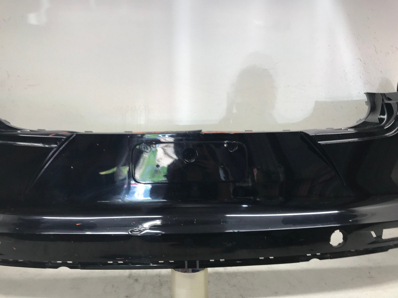 Rear Bumper Cover Black Porsche Panamera 2017-2020 w/Sensor Holes 971807421 OEM