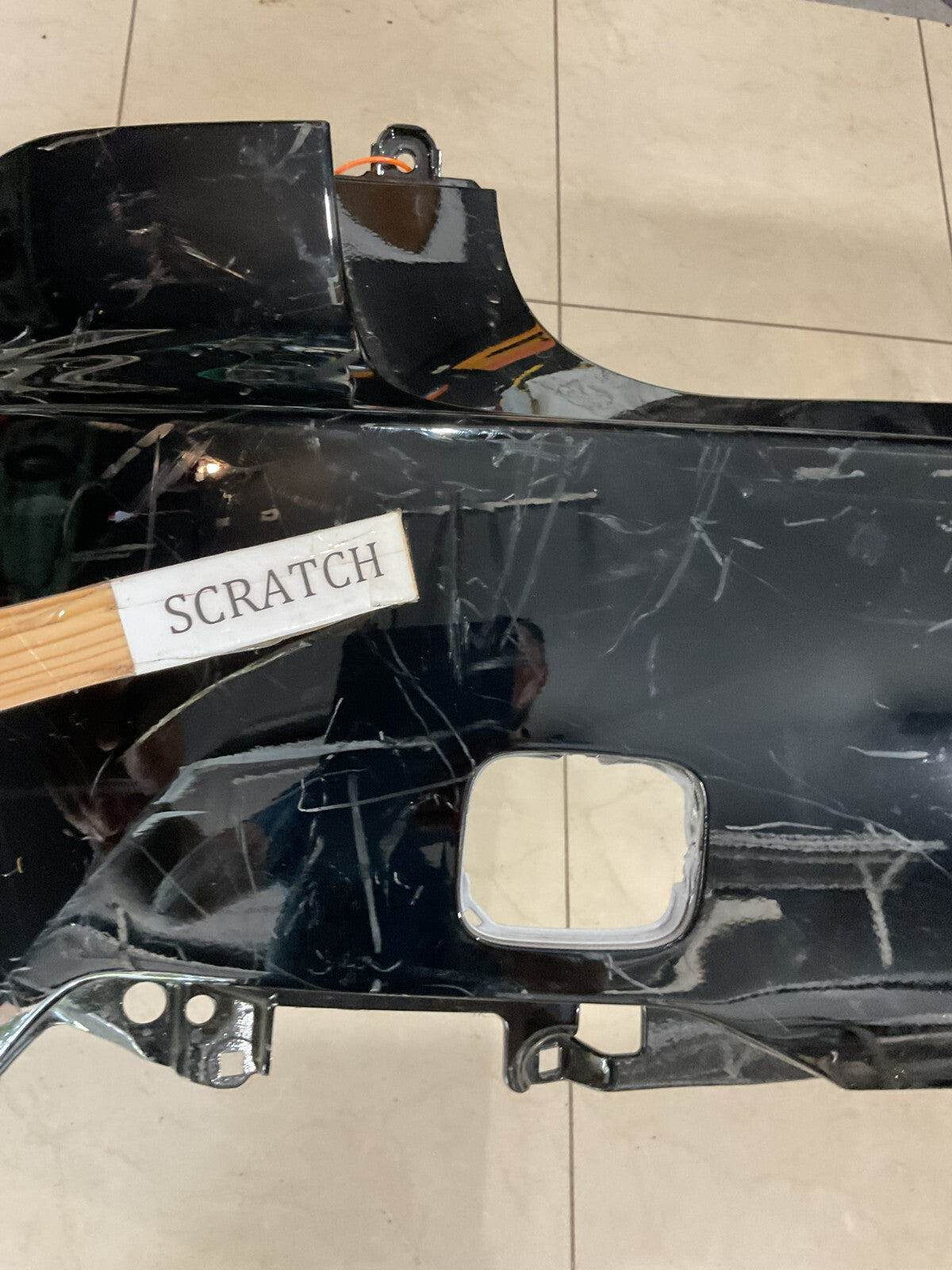 Rear Bumper Cover Black 2018-2022 Lexus LS500 LS500H 52159+50220 OEM