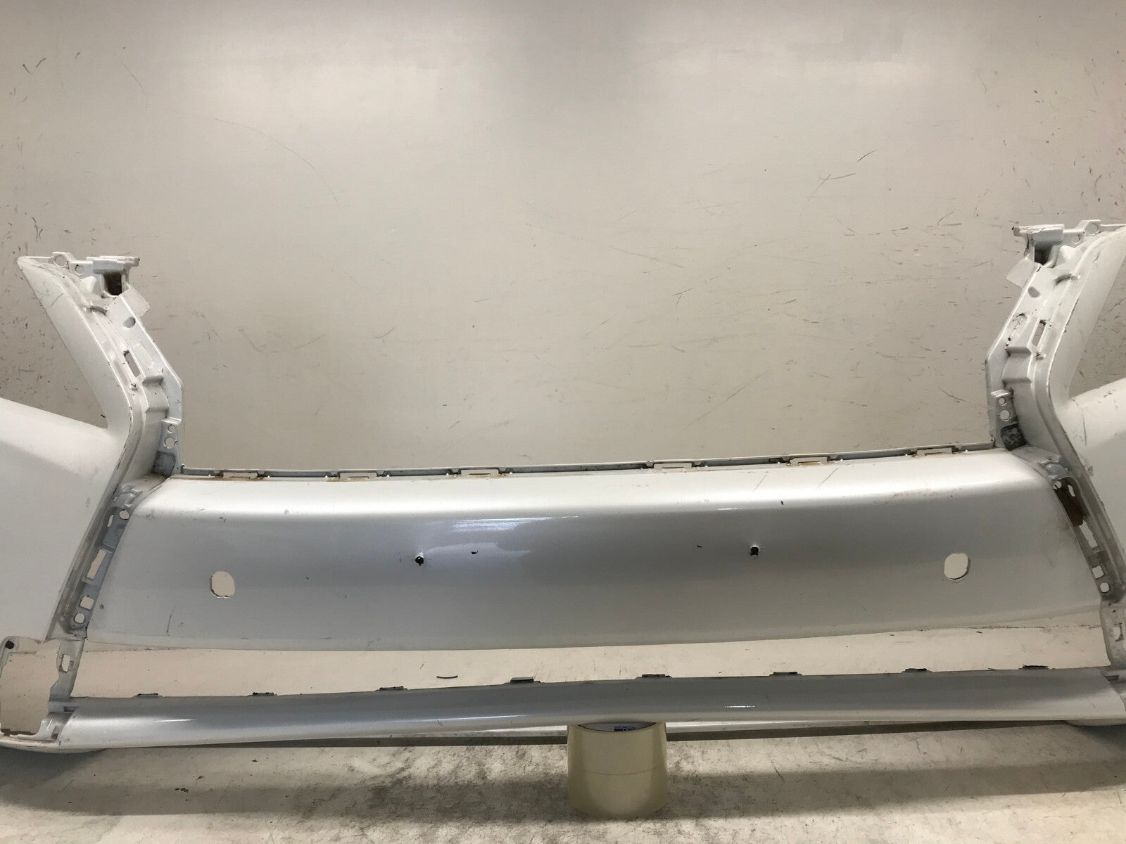 Rear Bumper Cover White Lexus RX350 RX450H Base 11-15 w/Sensor Holes CAPA