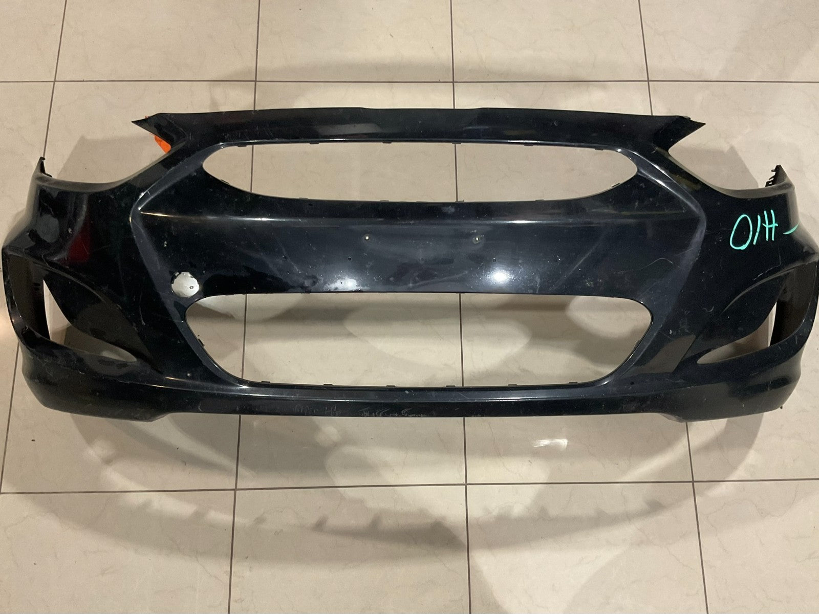 Front Bumper Cover Black 2014-2017 Hyundai Accent 86511+1r010 OEM