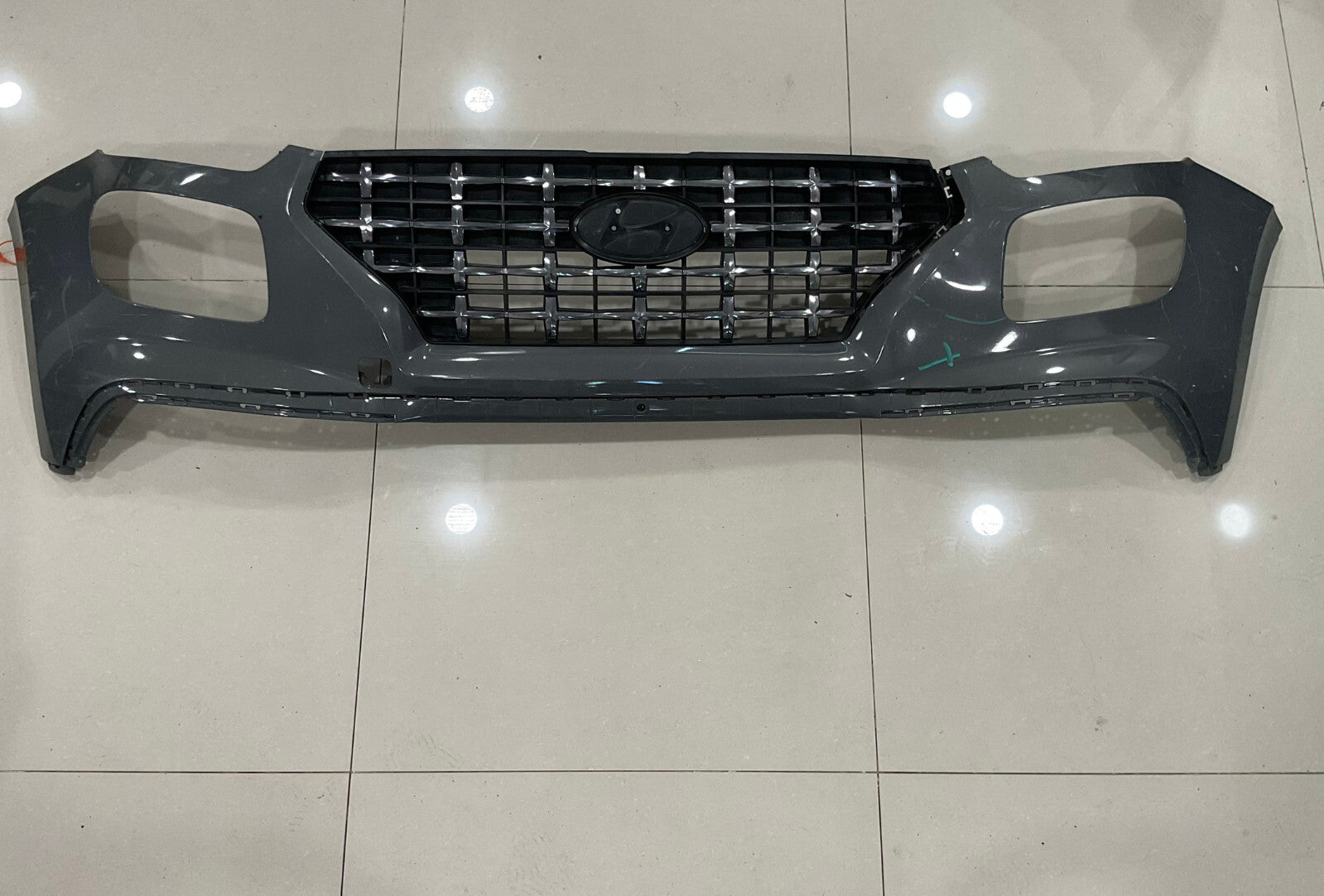 Front Upper Bumper Cover Grey 2020-2025 Hyundai Venue CAPA