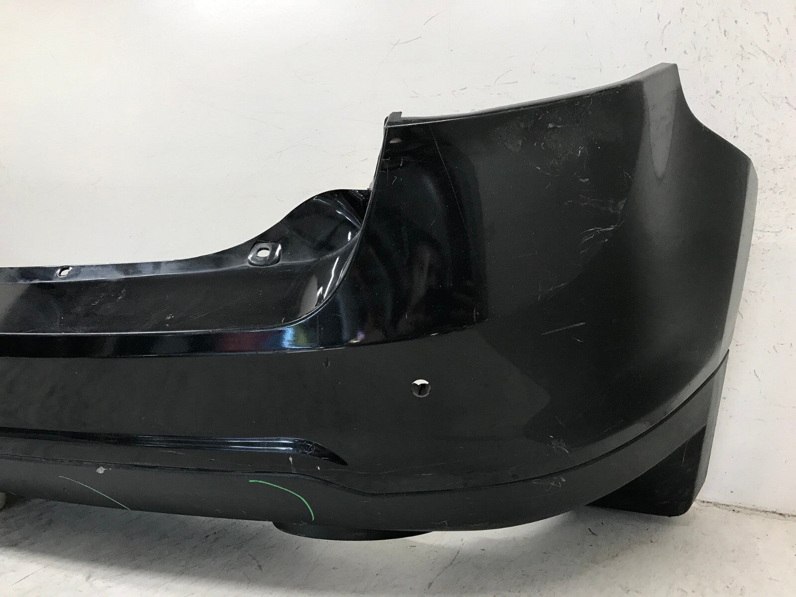 Rear Upper Bumper Cover Black 2011-2014 Ford Edge SE/SEL/Sport w/Sensr Holes OEM