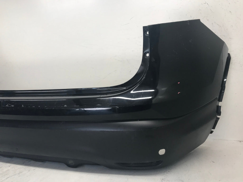 Rear Bumper Cover Black Nissan Rogue Sport S SL SV 2017 2018 w/Sensor Holes OEM