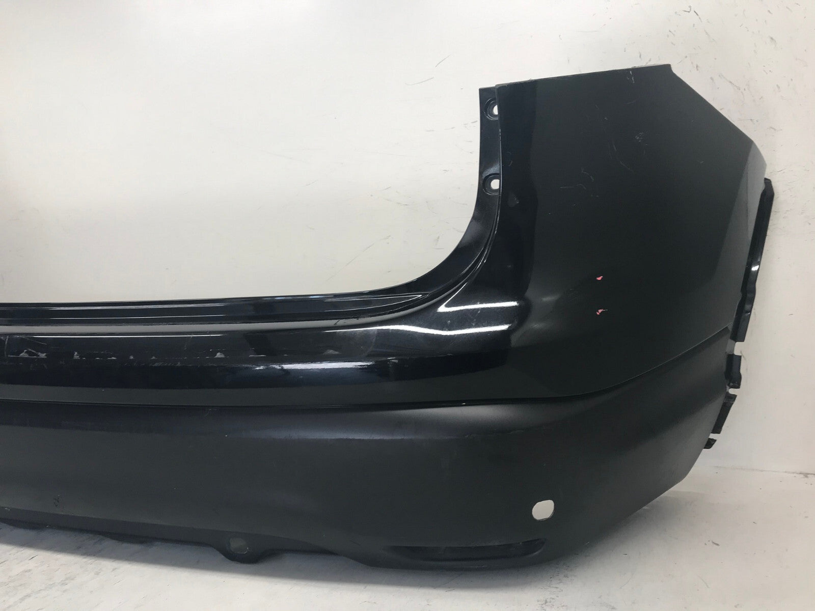 Rear Bumper Cover Black Nissan Rogue Sport S SL SV 2017 2018 w/Sensor Holes OEM