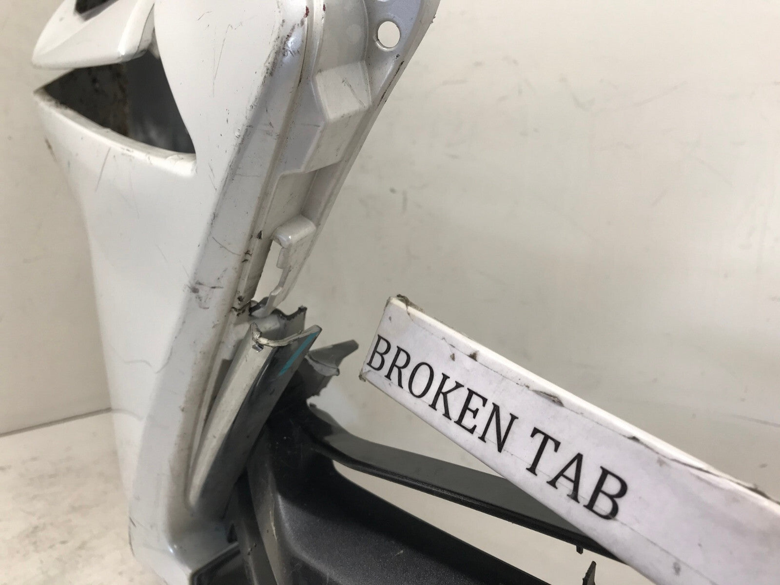Front Bumper Cover White Lexus NX300h NX200T 15-17 w/Sensor Hole 52119-78050 OEM