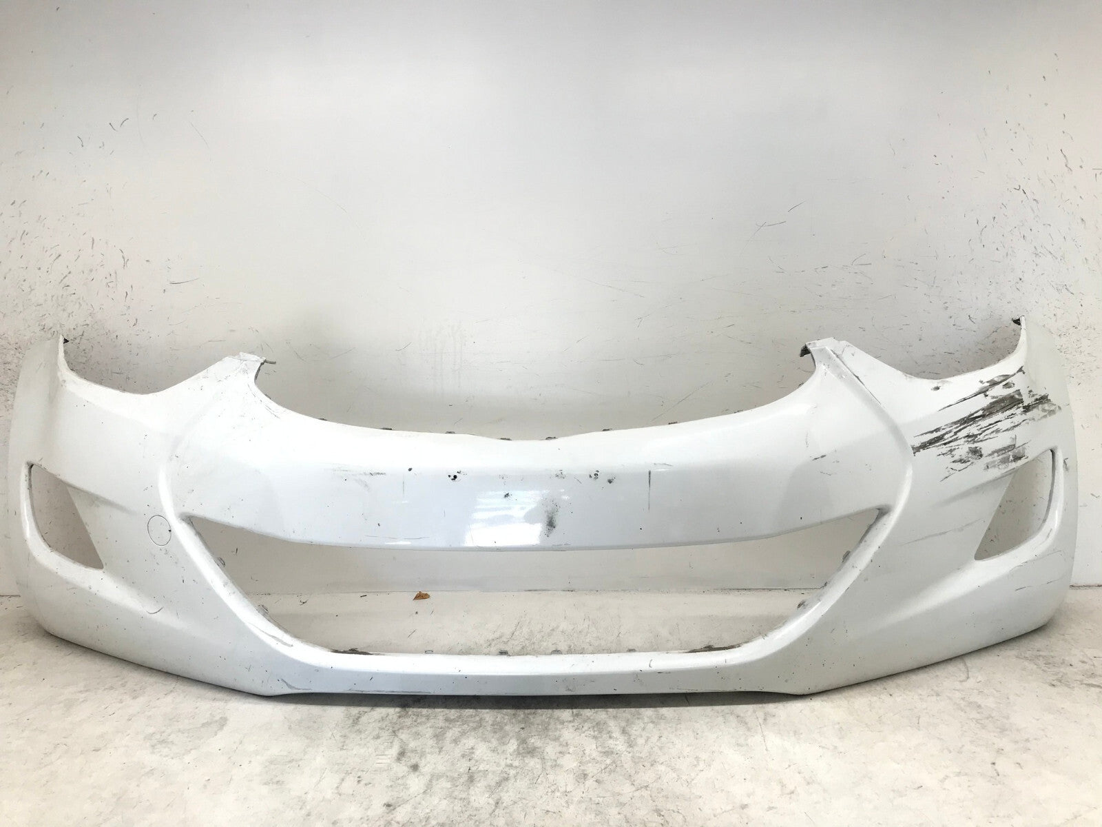 Front Bumper Cover White 2011-2013 Hyundai Elantra Sedan CAPA