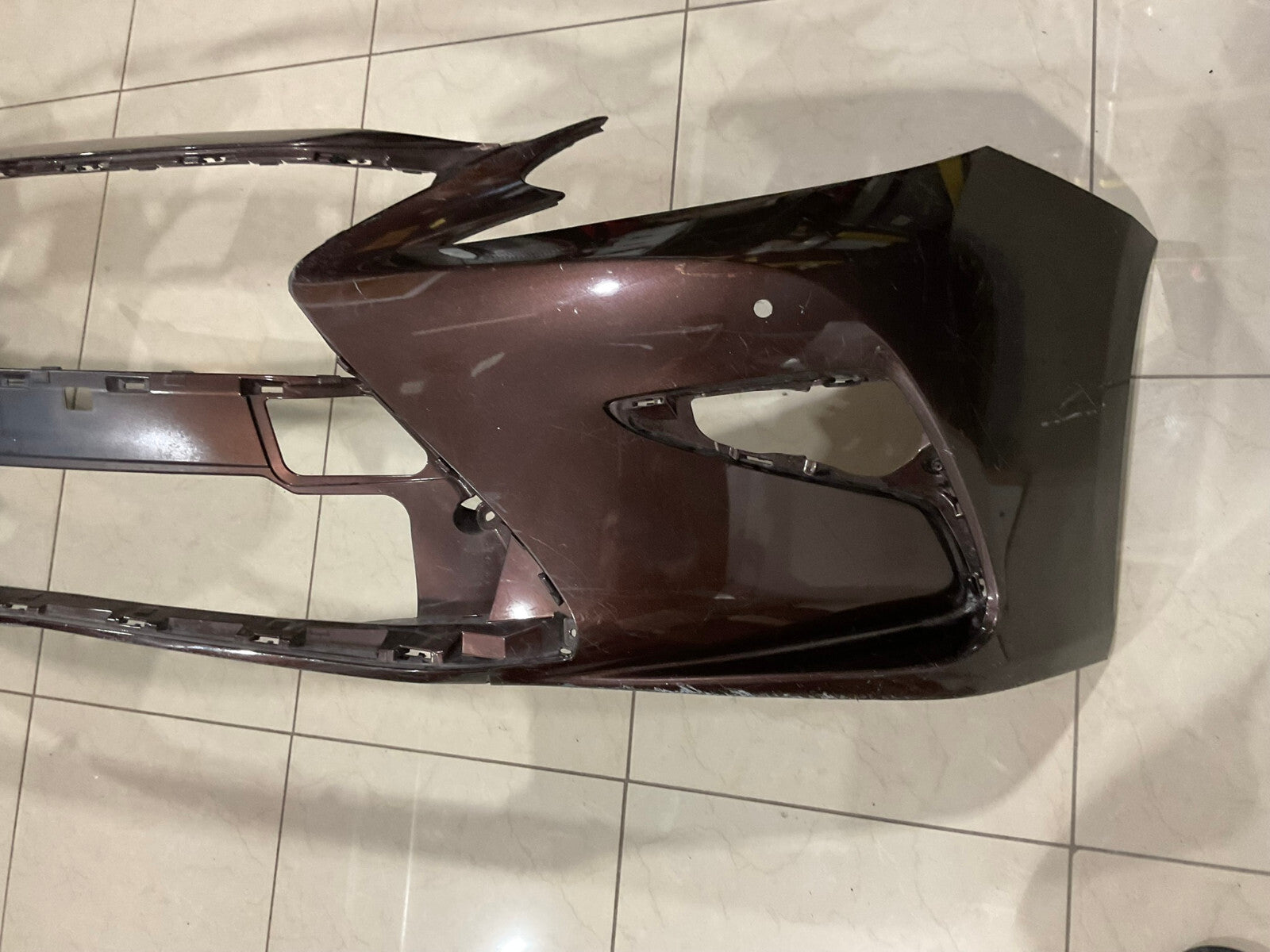 Front Bumper Cover Dark Brown 2016-2018 Lexus ES350/ES300h Base 52119+06D20 OEM
