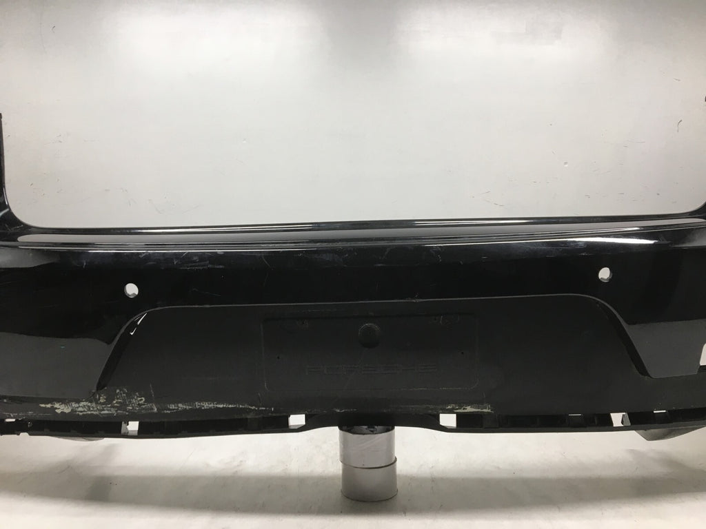 Rear Bumper Cover Porsche Macan Turbo Sport Design w/Sensor Holes 2015-2017 OEM3